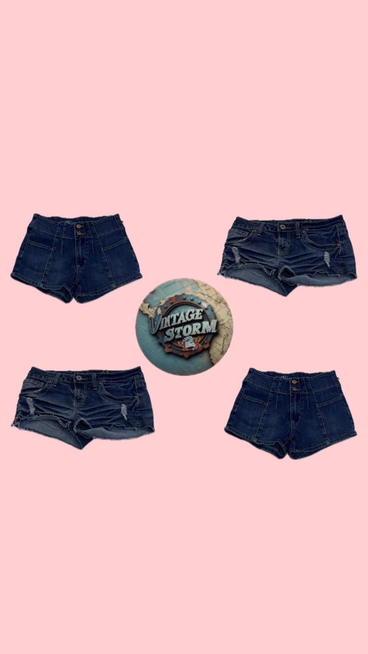 Y2K Retro Flirt Denim Sexy Shorts