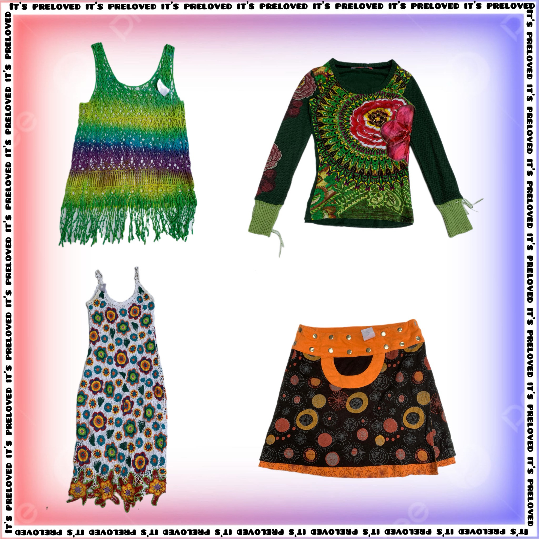 Psychedelic Trip Tops, Kleider, Röcke (SS-1196)