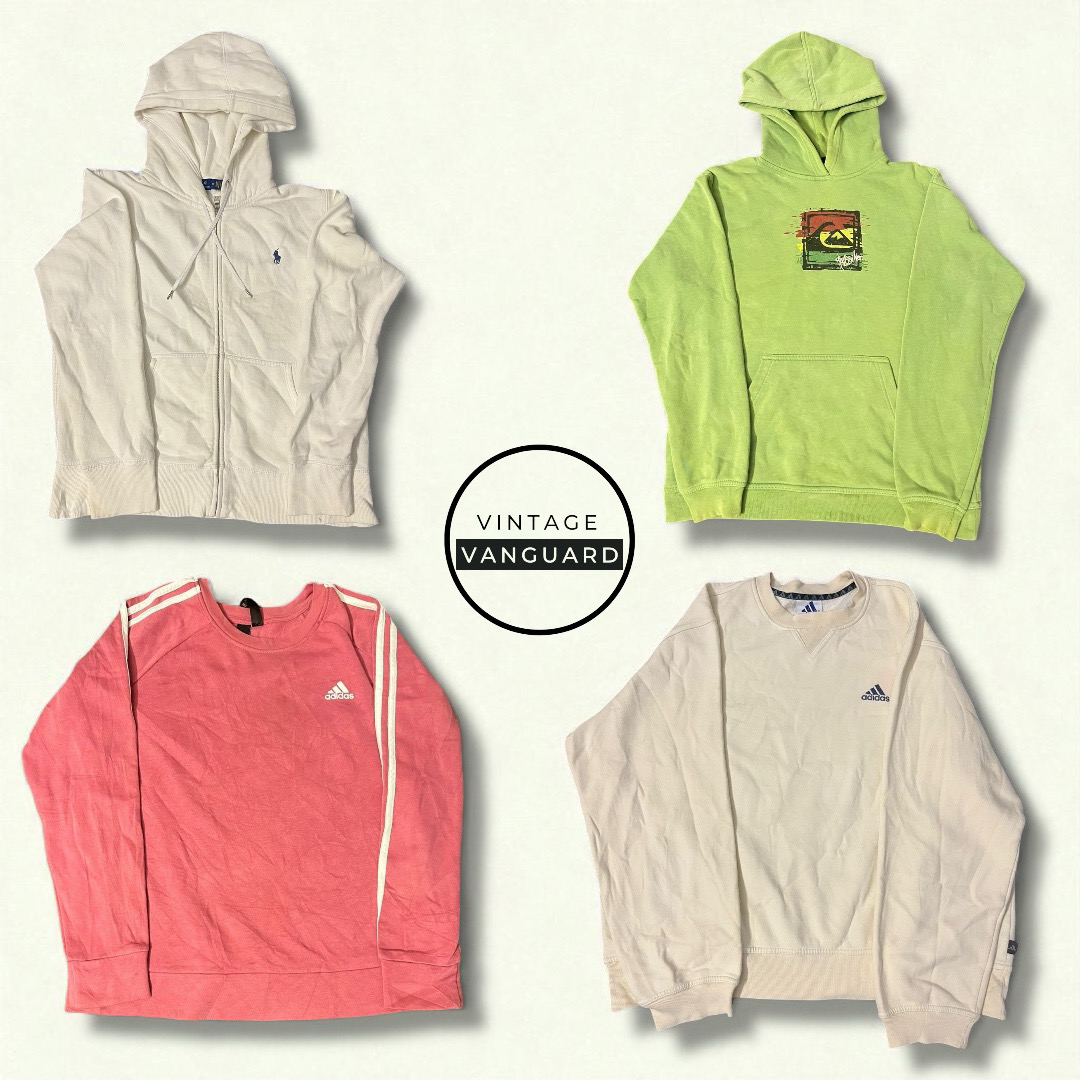 Y2kミックストレンディブランデッドスウェットシャツ ポロ | Nike | Adidas | Puma | Levi’s