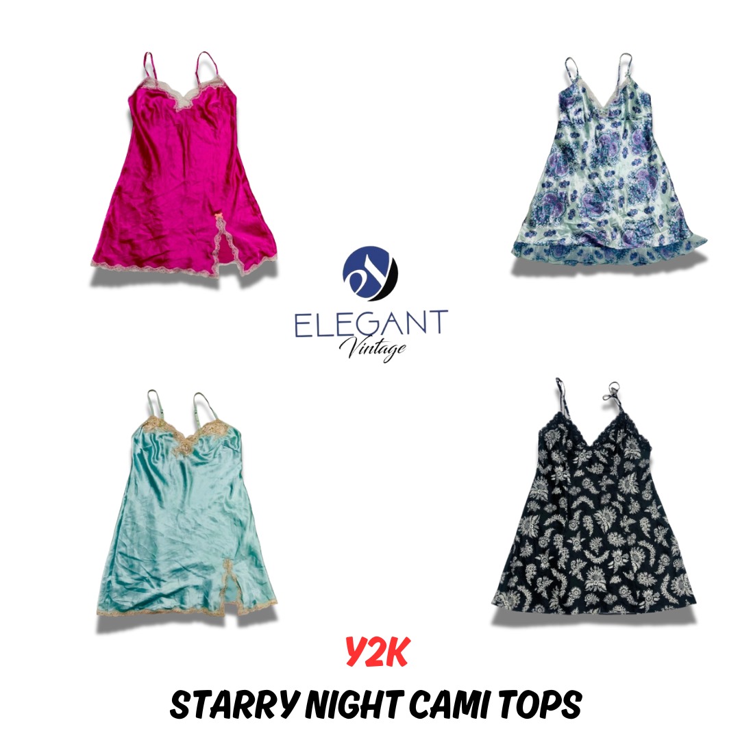 Y2K Starry Night Cami Tops - EV0806