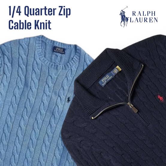 Polo Ralph Lauren 1/4 zip / Cable knit / Sweater - Mix Bundle