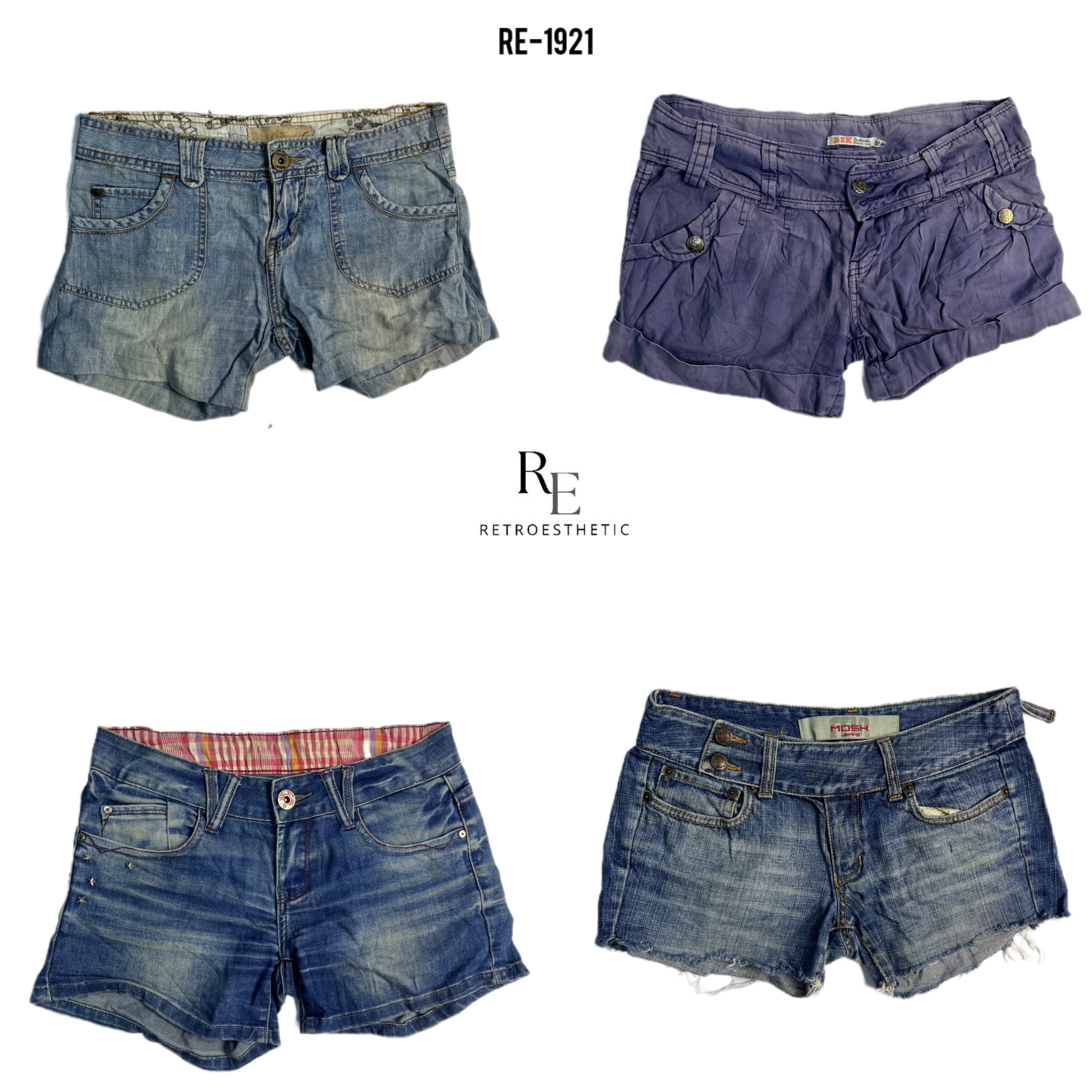 Y2K Britney Era Micro Mini Shorts (RE-1921)