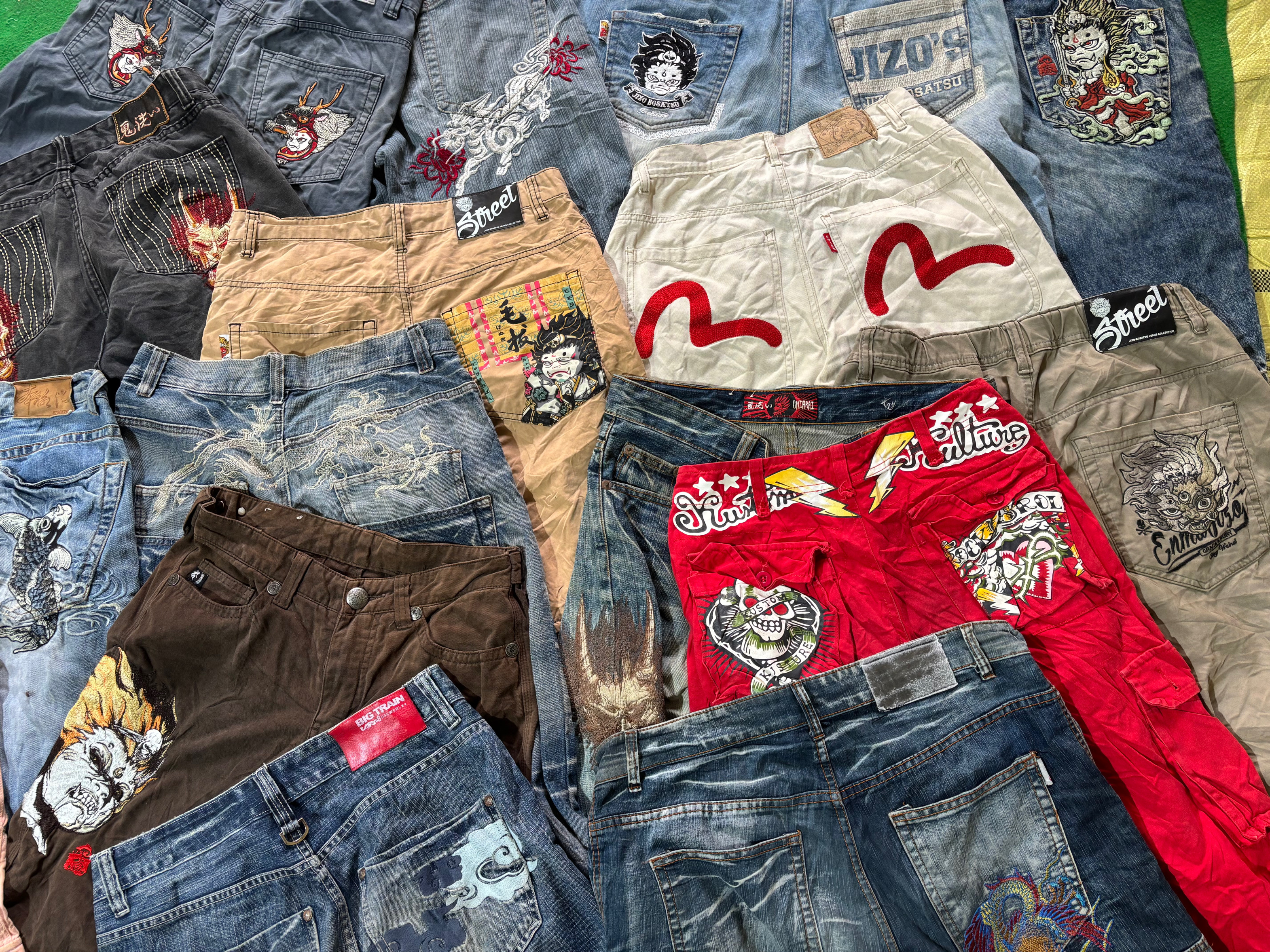 Japanese Embroidery Branded Short