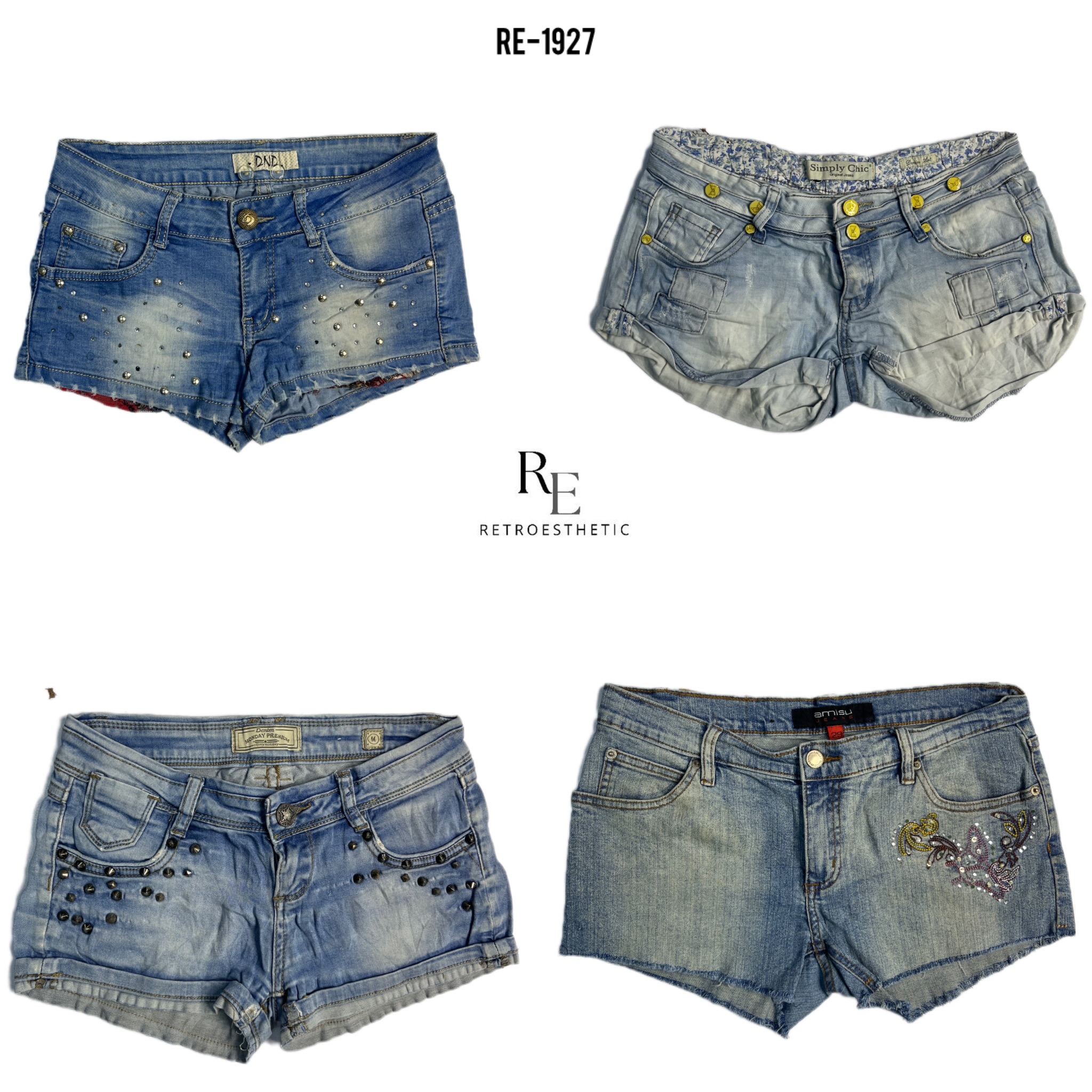 Y2K Britney Era Denim Shorts (RE-1927)