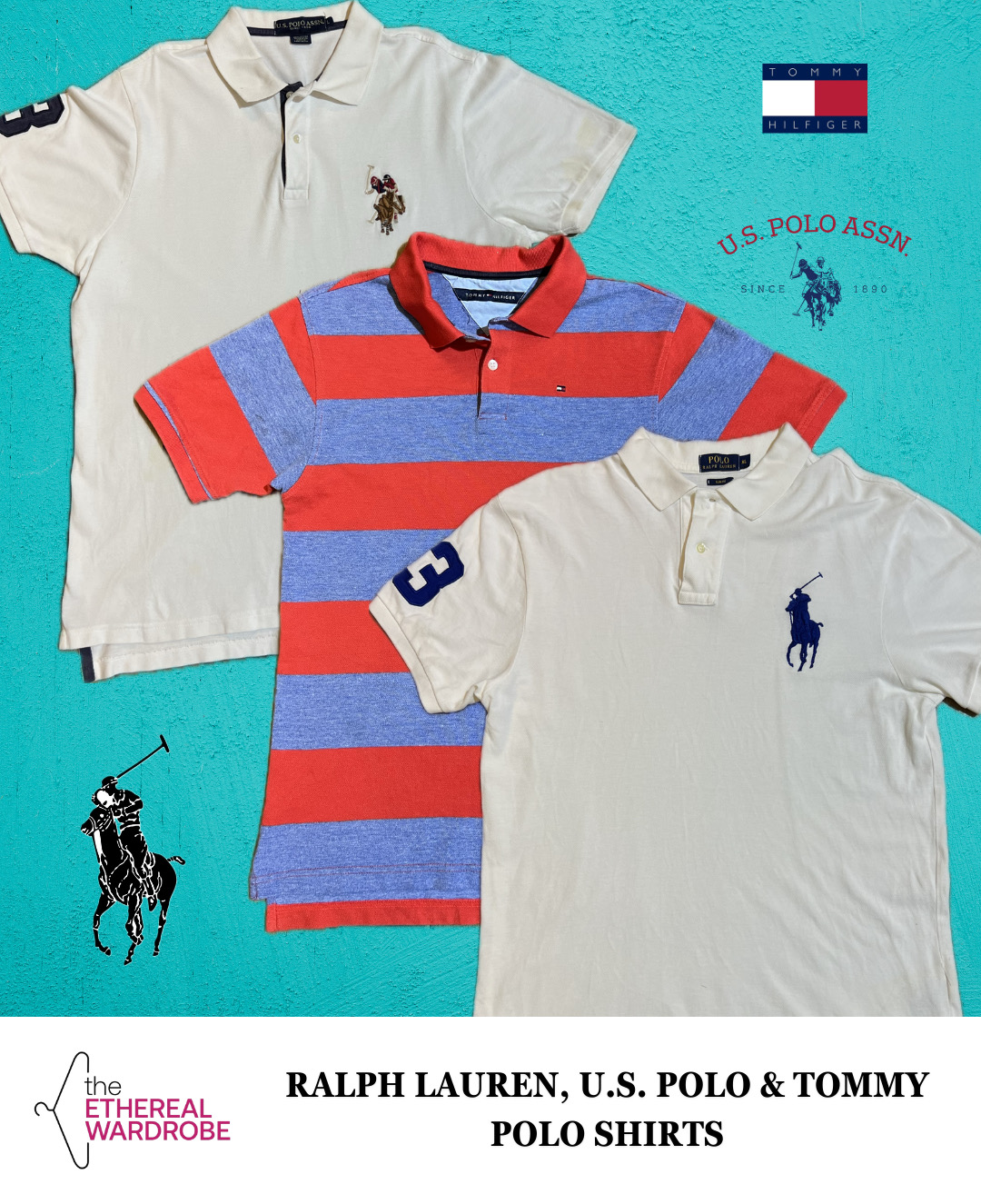 Ralph Lauren, U.S. Polo e Tommy Hilfiger Polo shirts