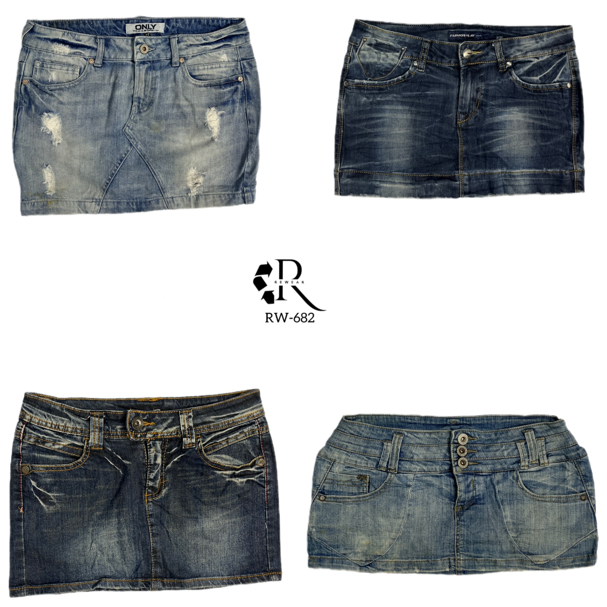 Y2K Paris Hilton Denim Mini Skirts (RW-682)