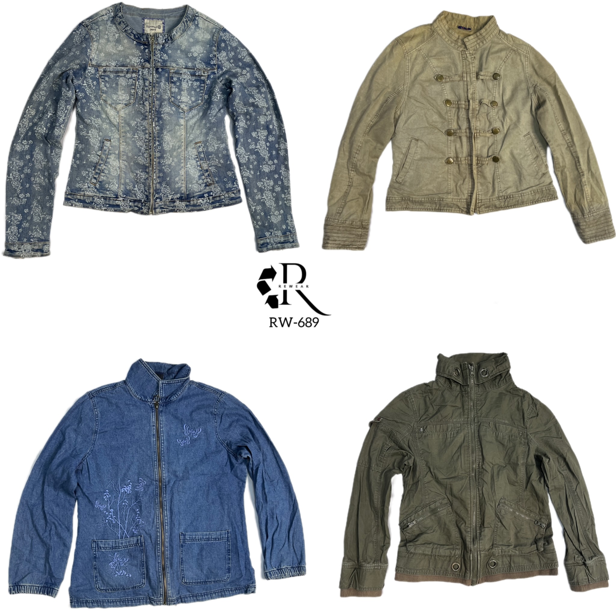 Chaquetas de mezclilla Y2K IT Girl (RW-689)