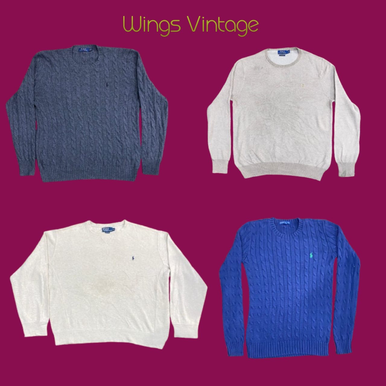 Polo round neck sweater