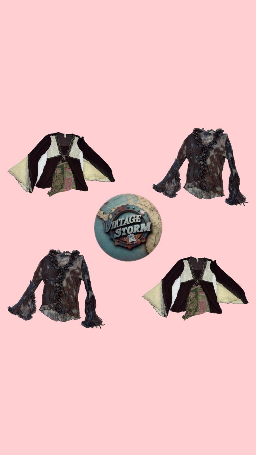 Y2K Flow Fusion Poly Blouses