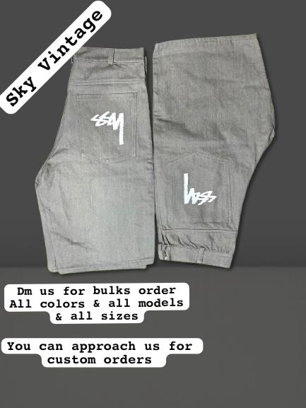 Stussy Rework style denim short