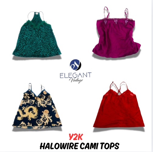 Y2K Hallowire Cami Tops - EV0886