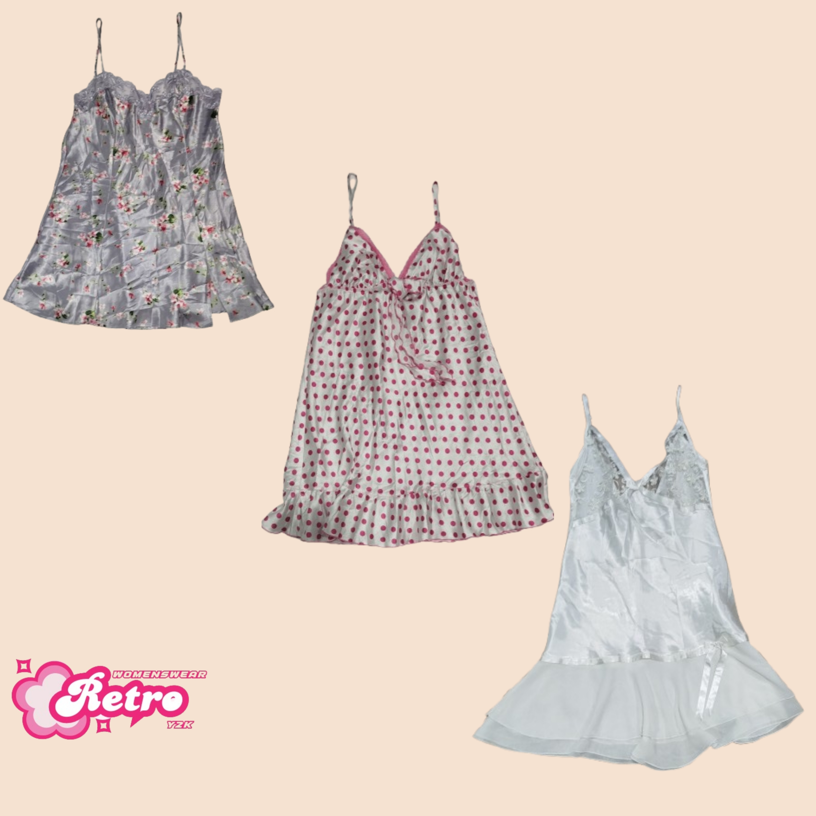 Y2K Soft Tone Slip Dresses (Sep-01)