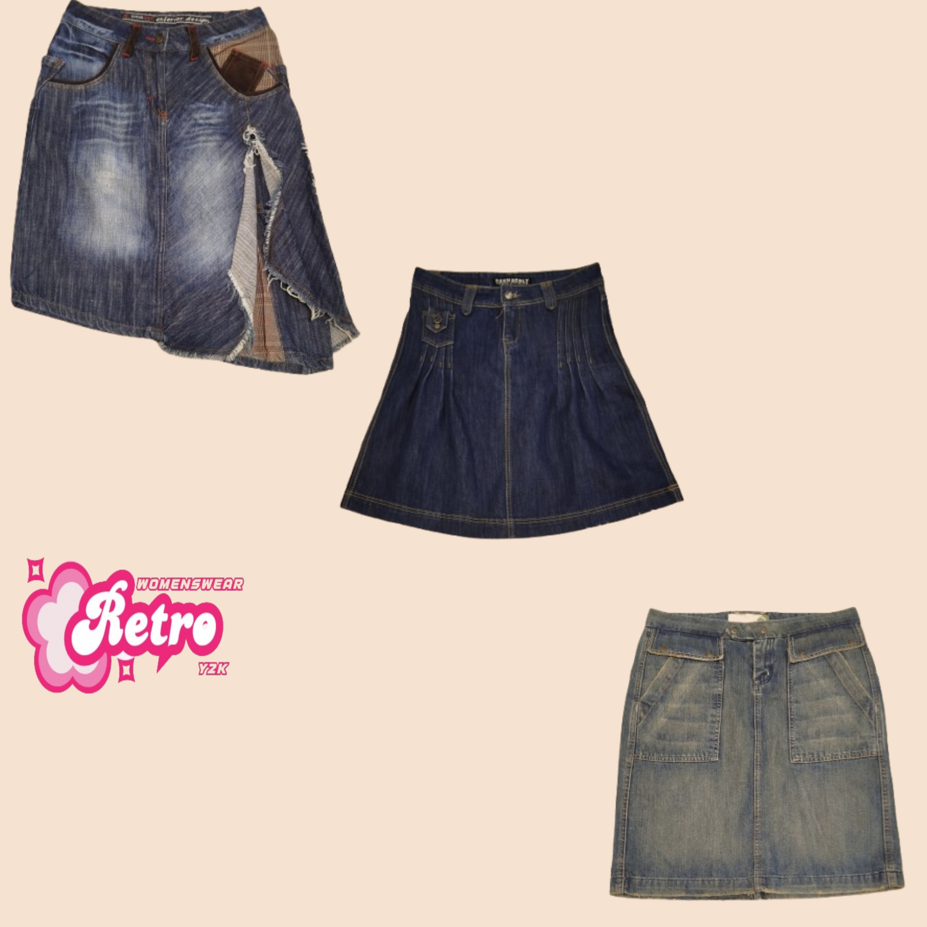 Jupes midi en denim Y2K les plus vendues (Sep-04)