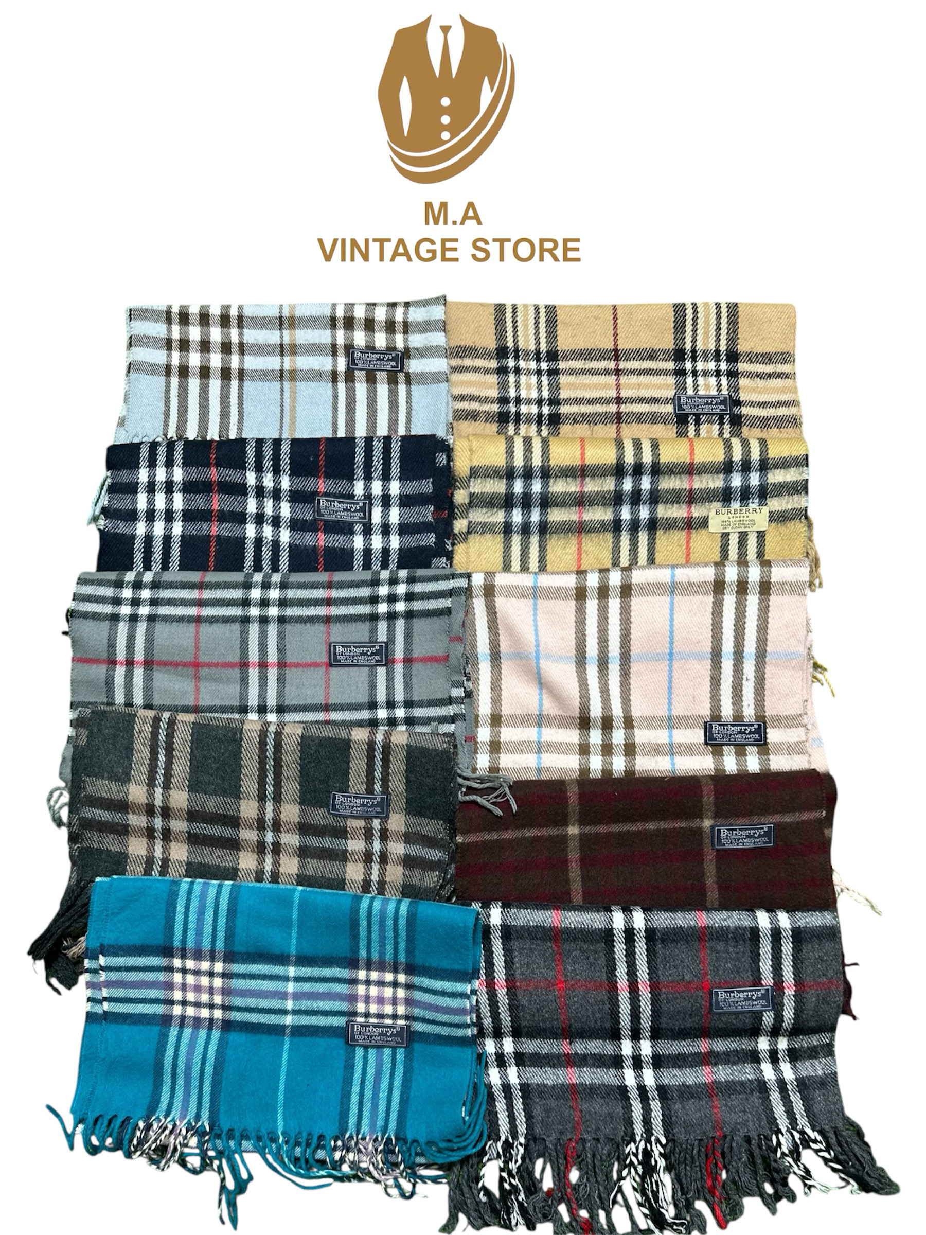 Y2k 90er Clueless Burberry Schals