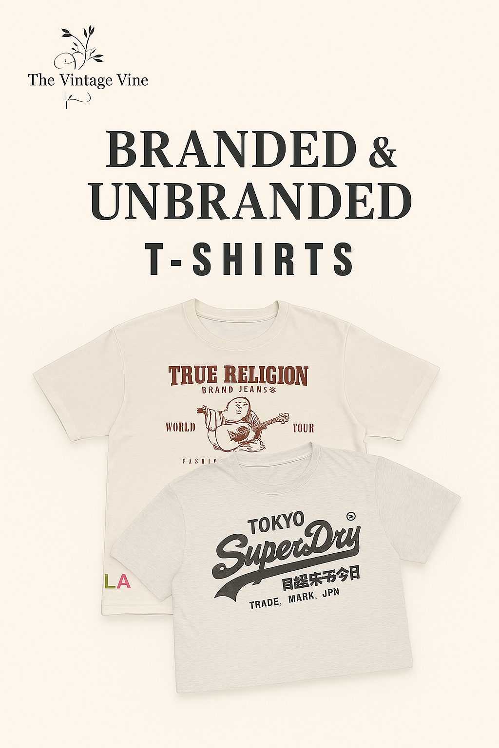 T-Shirts de marque mixte : True religion Barbour Unbranded