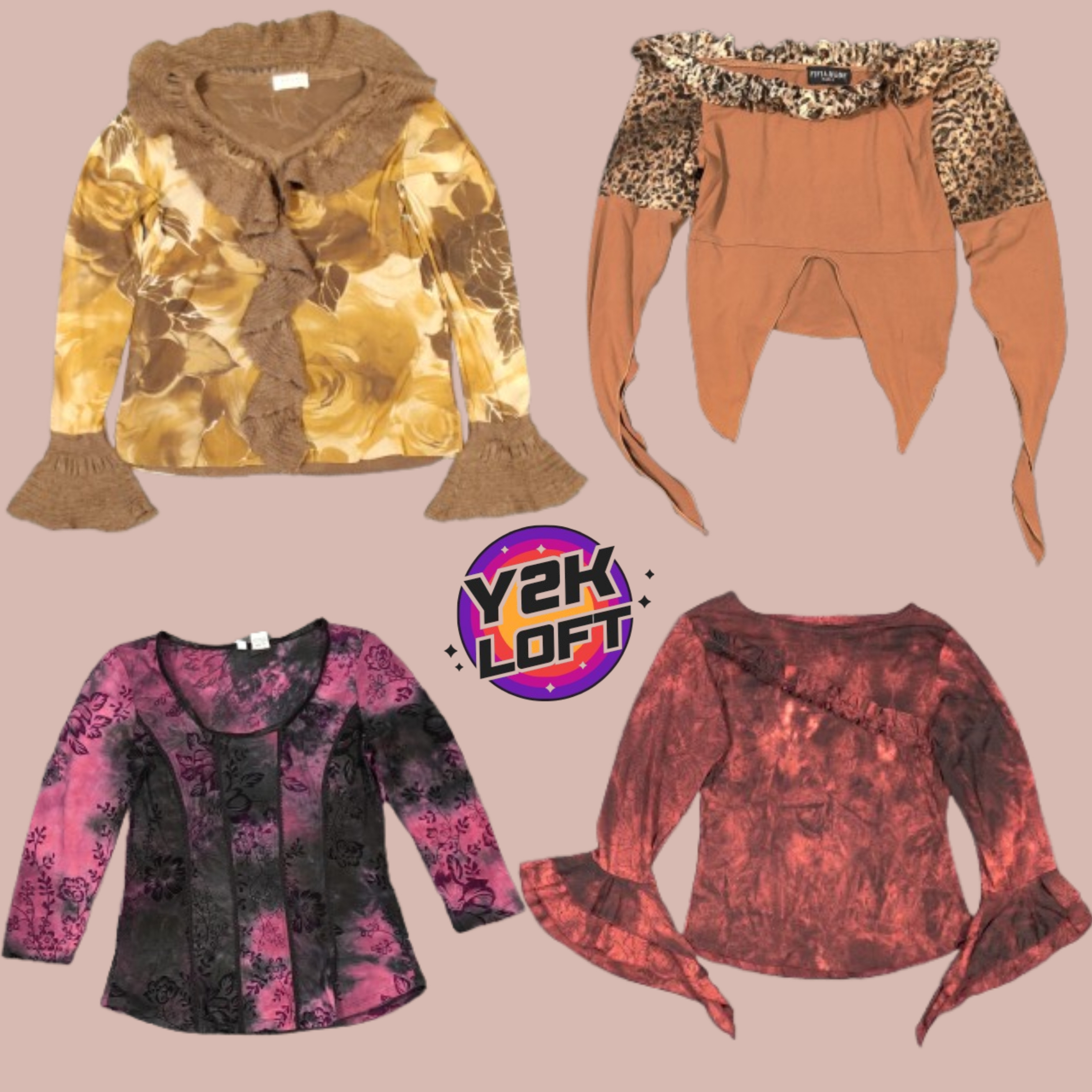 Y2K Fairy Core Grunge Tops