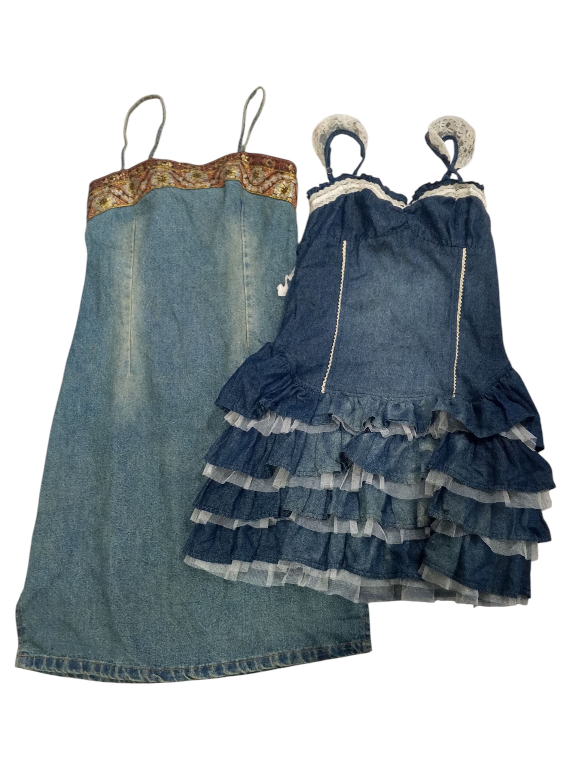 Denim Mini-/Midi-Kleid -10p -1/9/25