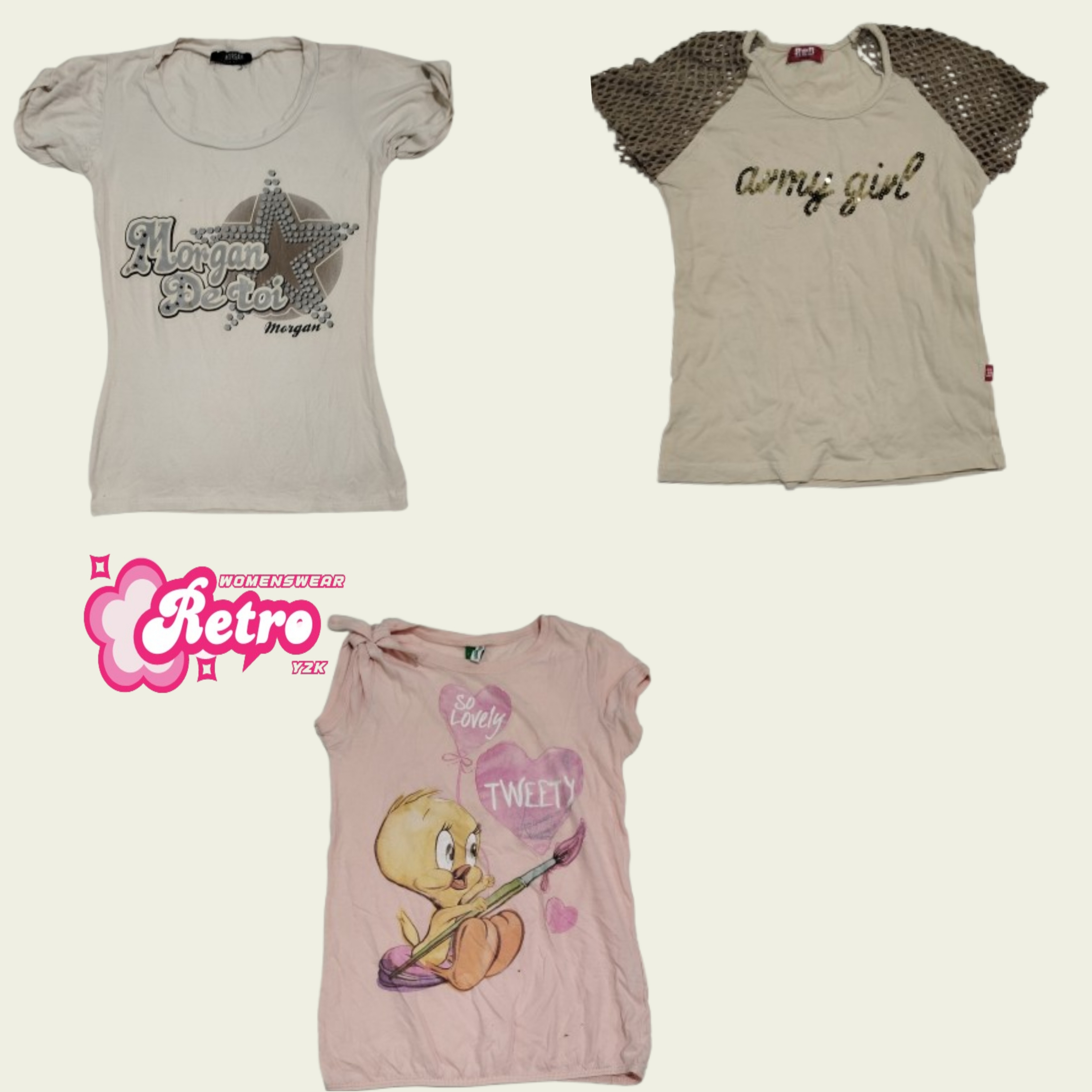 T-shirts emblématiques Y2K Bady (10 sep)