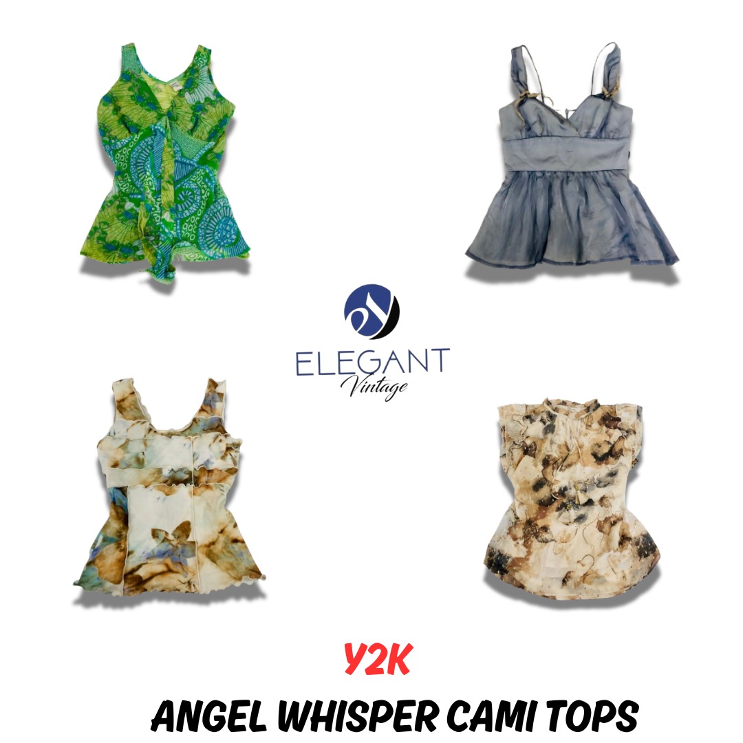 Y2K Angel Whispers Cami Tops - EV0894
