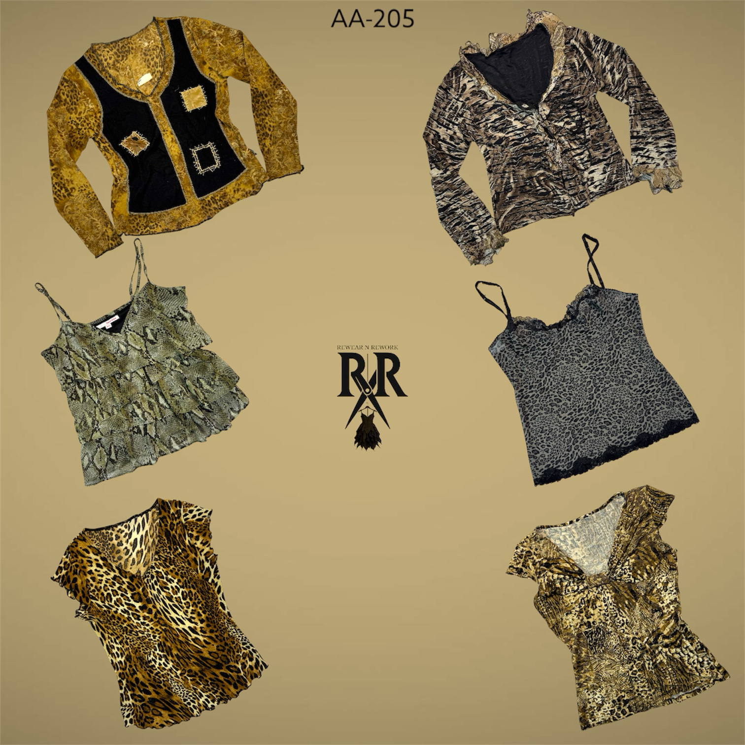 Y2K Animal Print Mix Tops (AA-205)