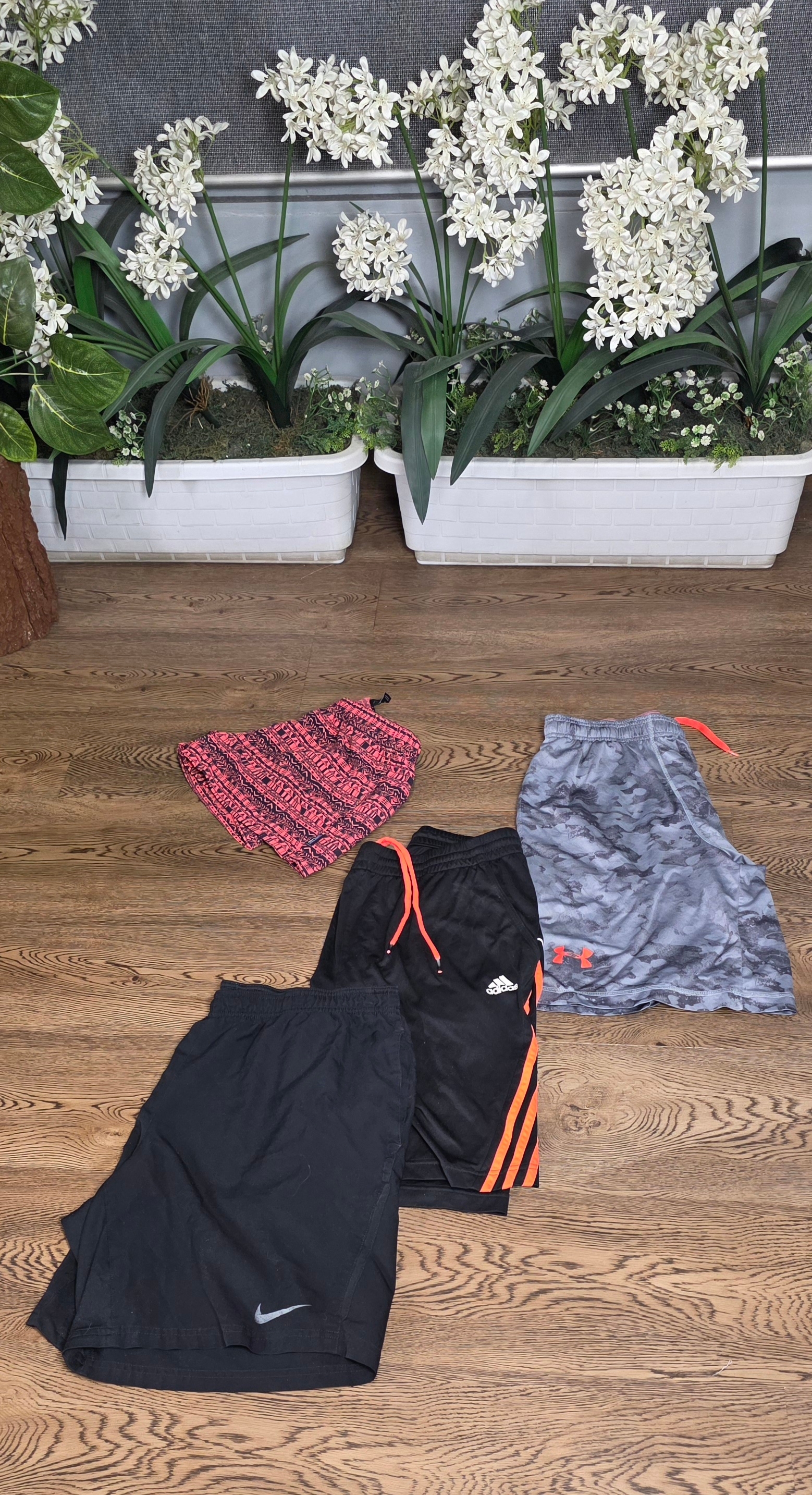Mix branded sport shorts