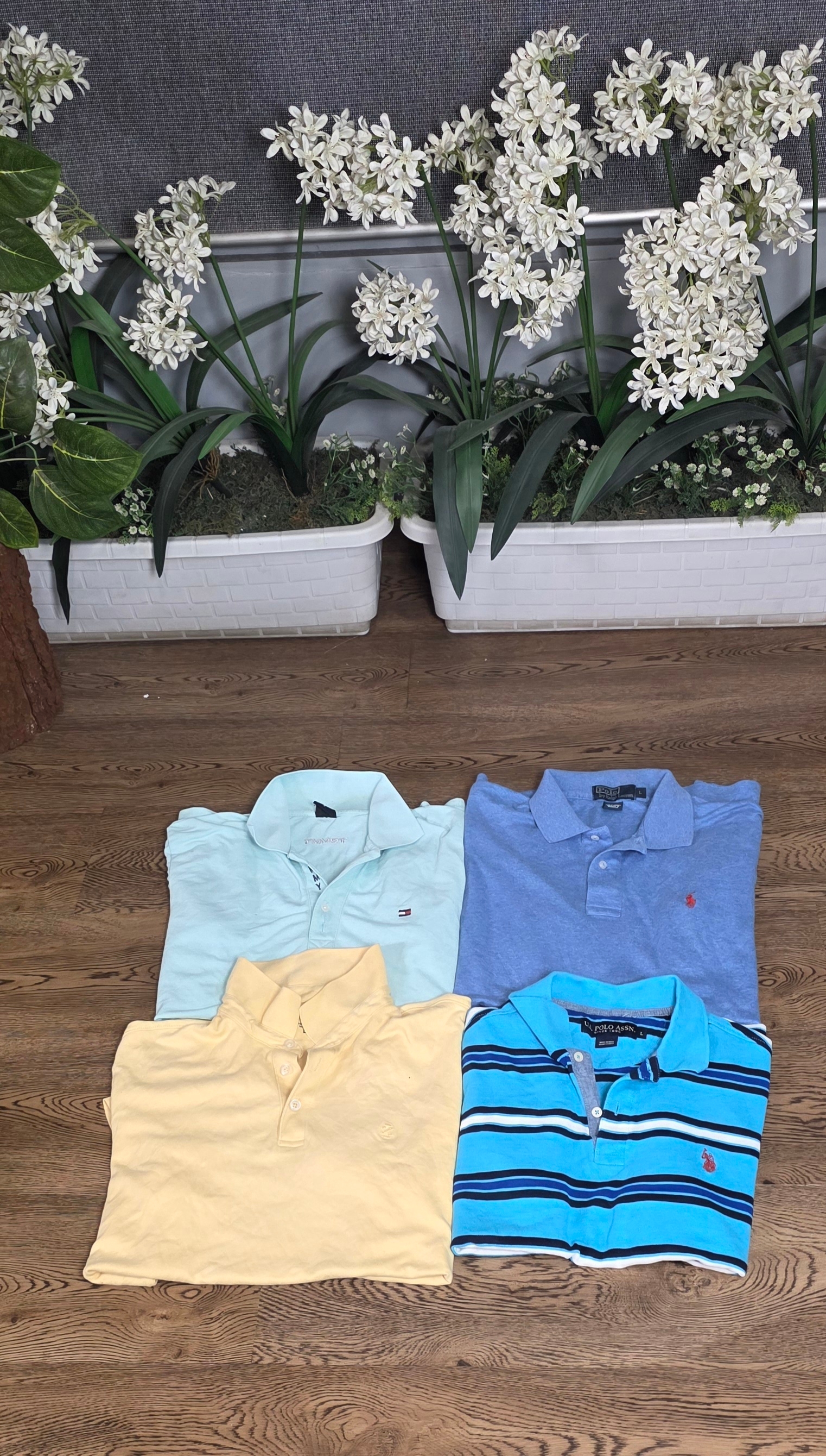 T-shirts col en mélange de marques