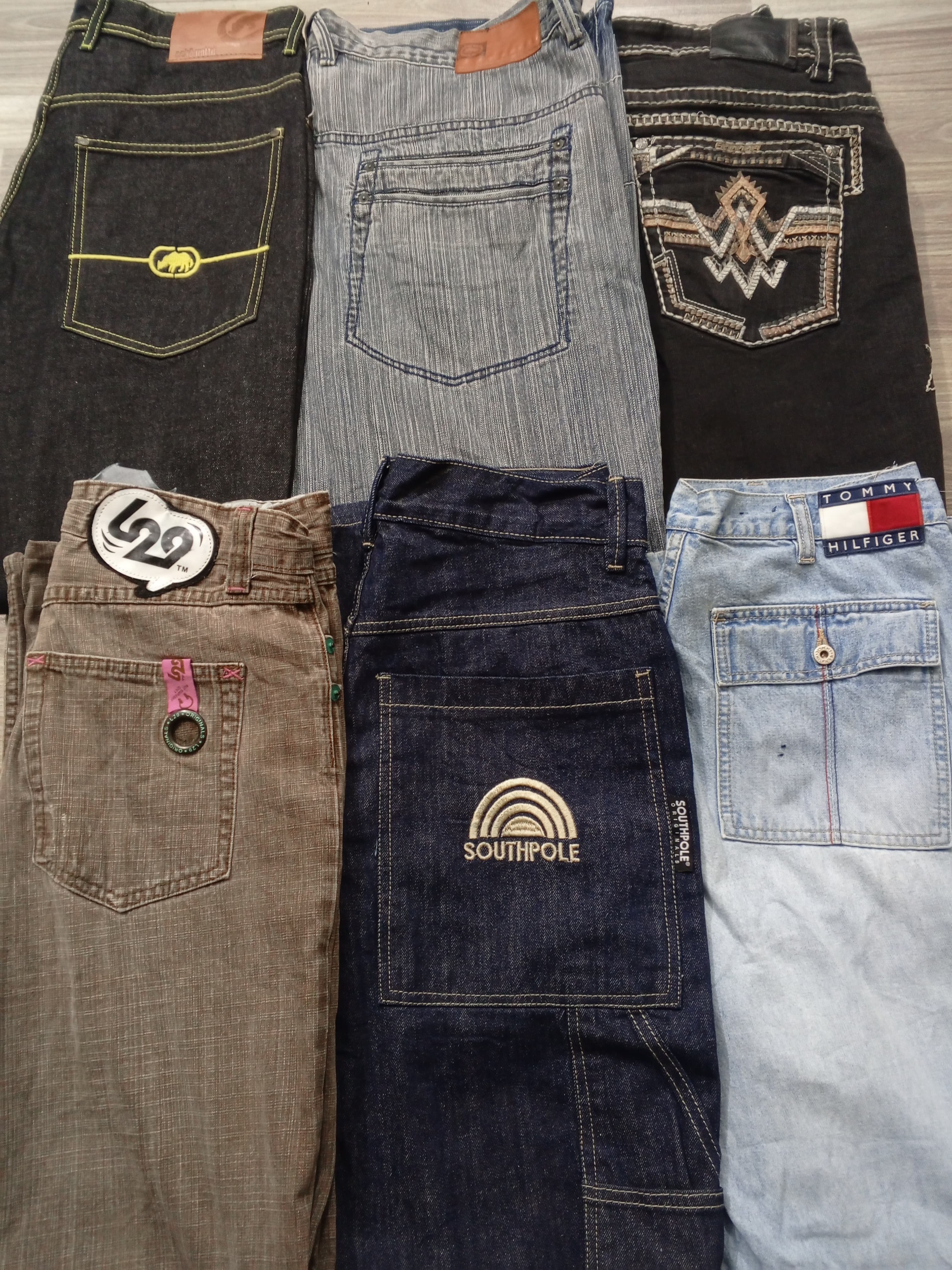 HD1118 Pantaloni Jeans Baggy Designer Uomo - 13 pezzi