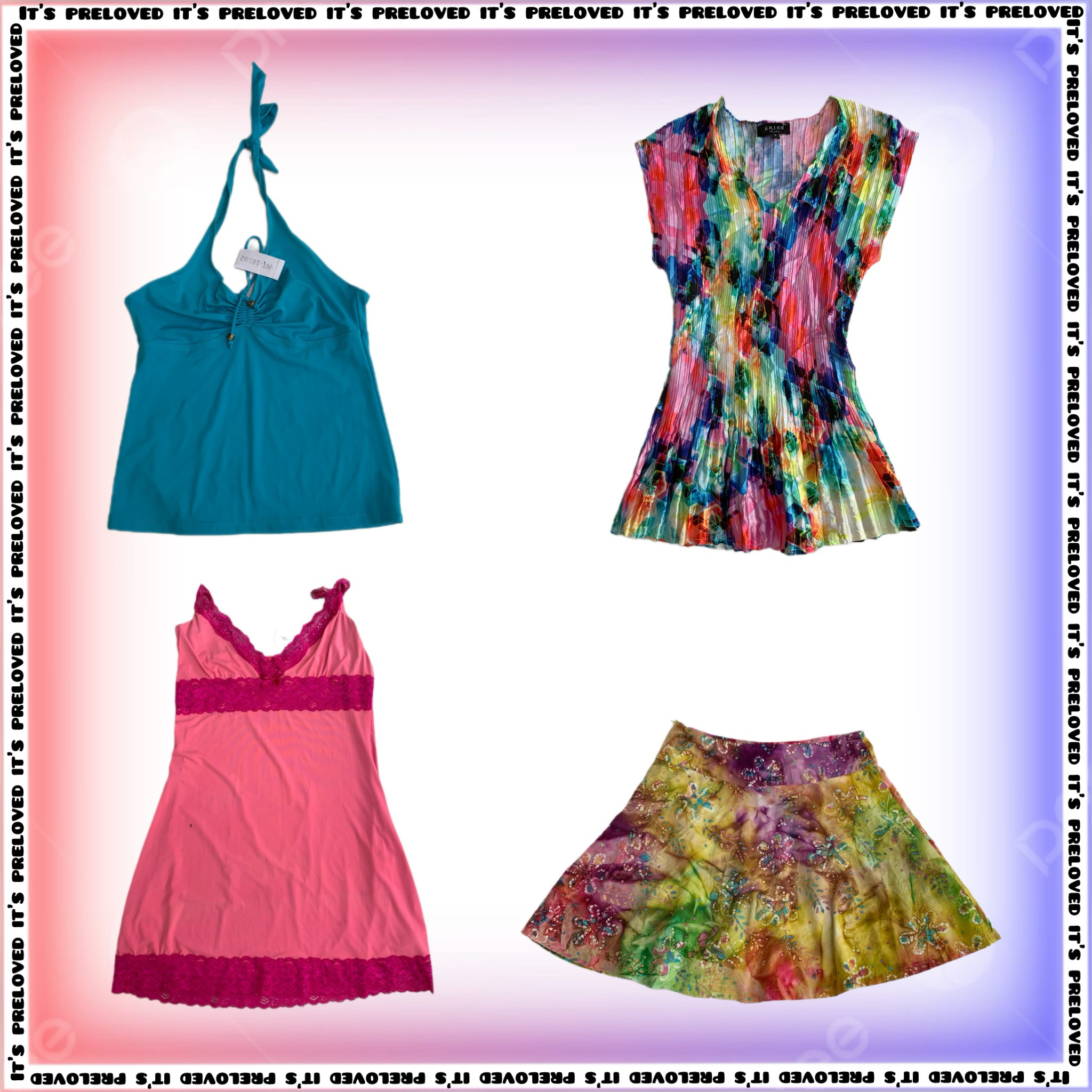 Colección Neon Popsicle: blusas, vestidos, faldas (SS-1205)