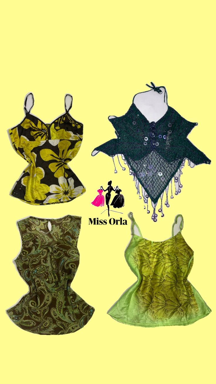 Y2k Lime Splash Aesthetic (M-088)