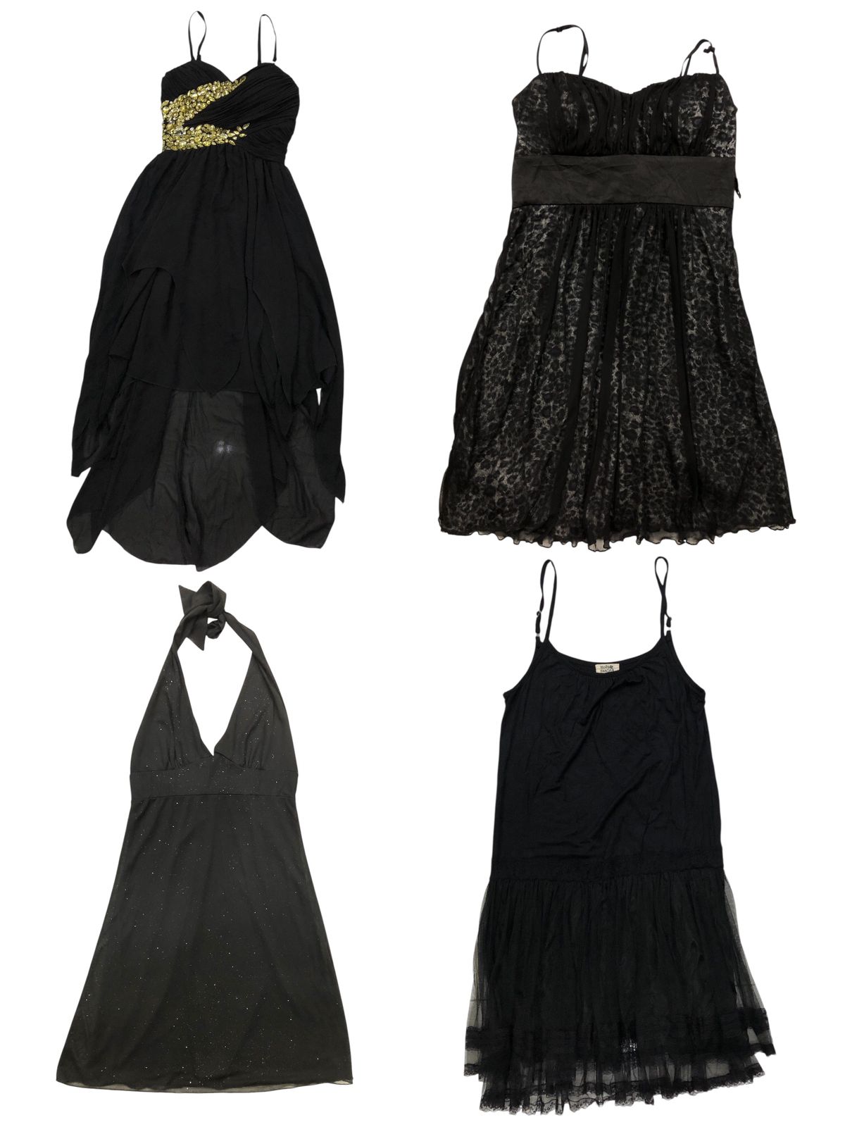 Pretty Black! Y2k Kleider: S-1252