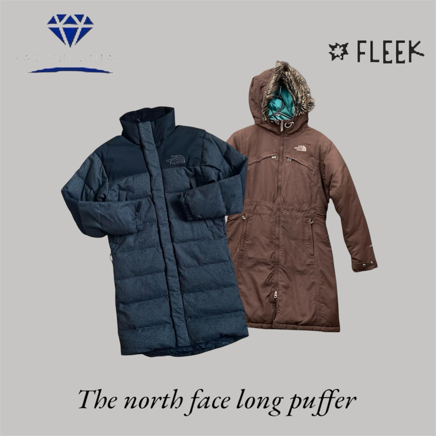 The North Face puffer long Coats (Dv -8-369)