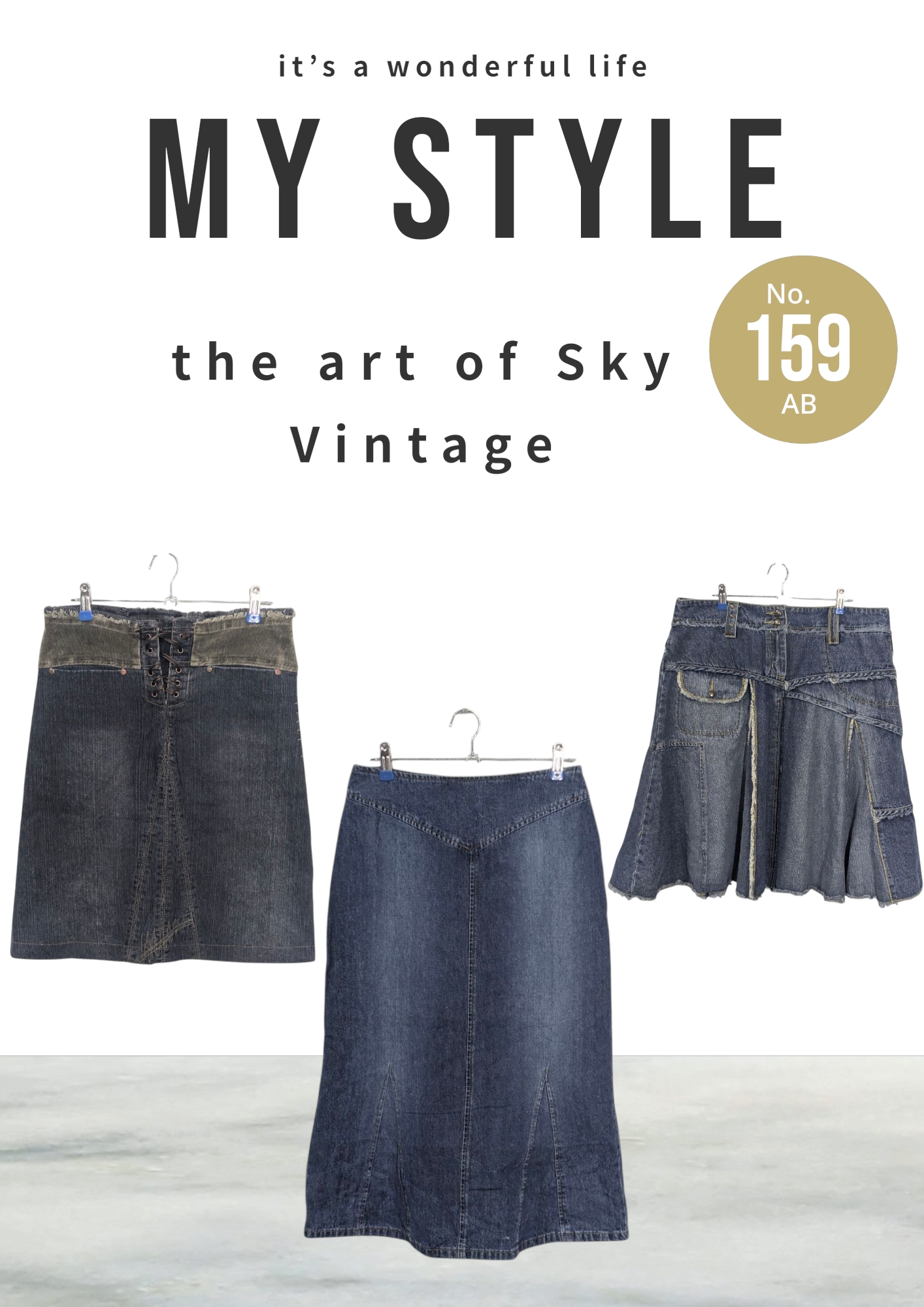Y2K Denim Skirt (AB 159)