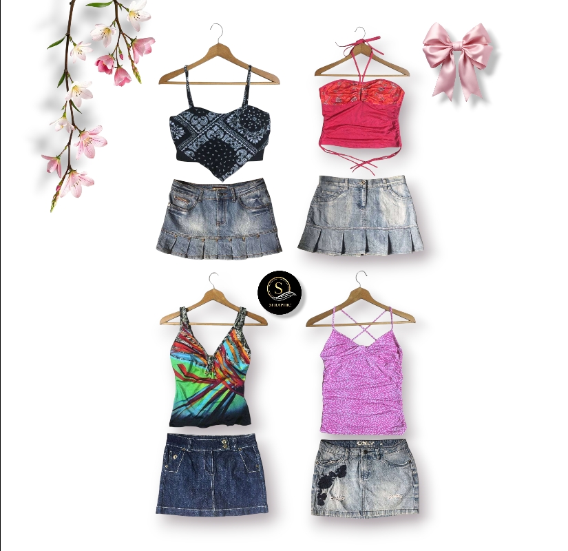 Y2K IT GIRL MIX AND MATCH TOP & SKIRT