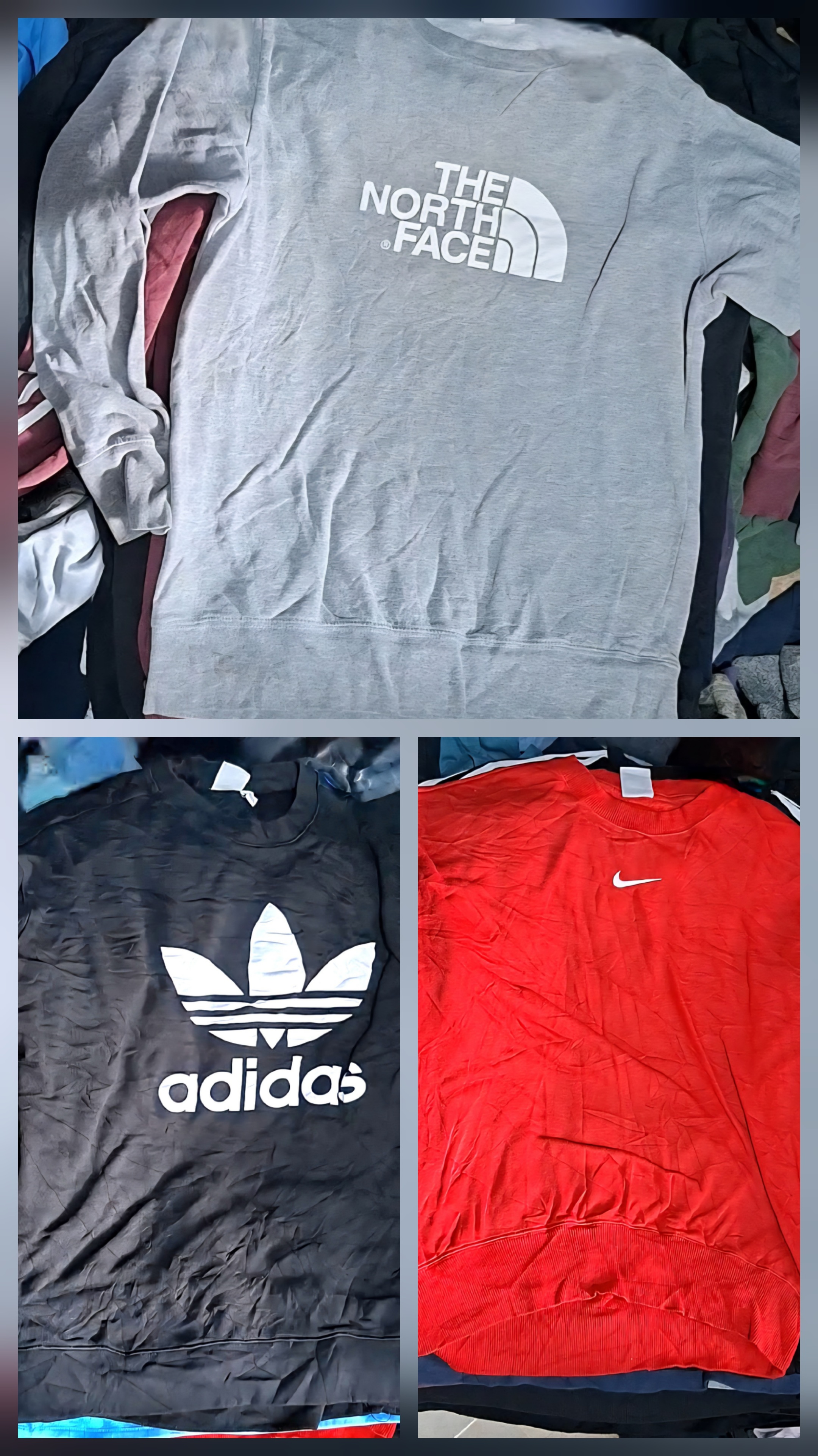 Sweat shirts The North Face, Nike, Adidas, Nautica..