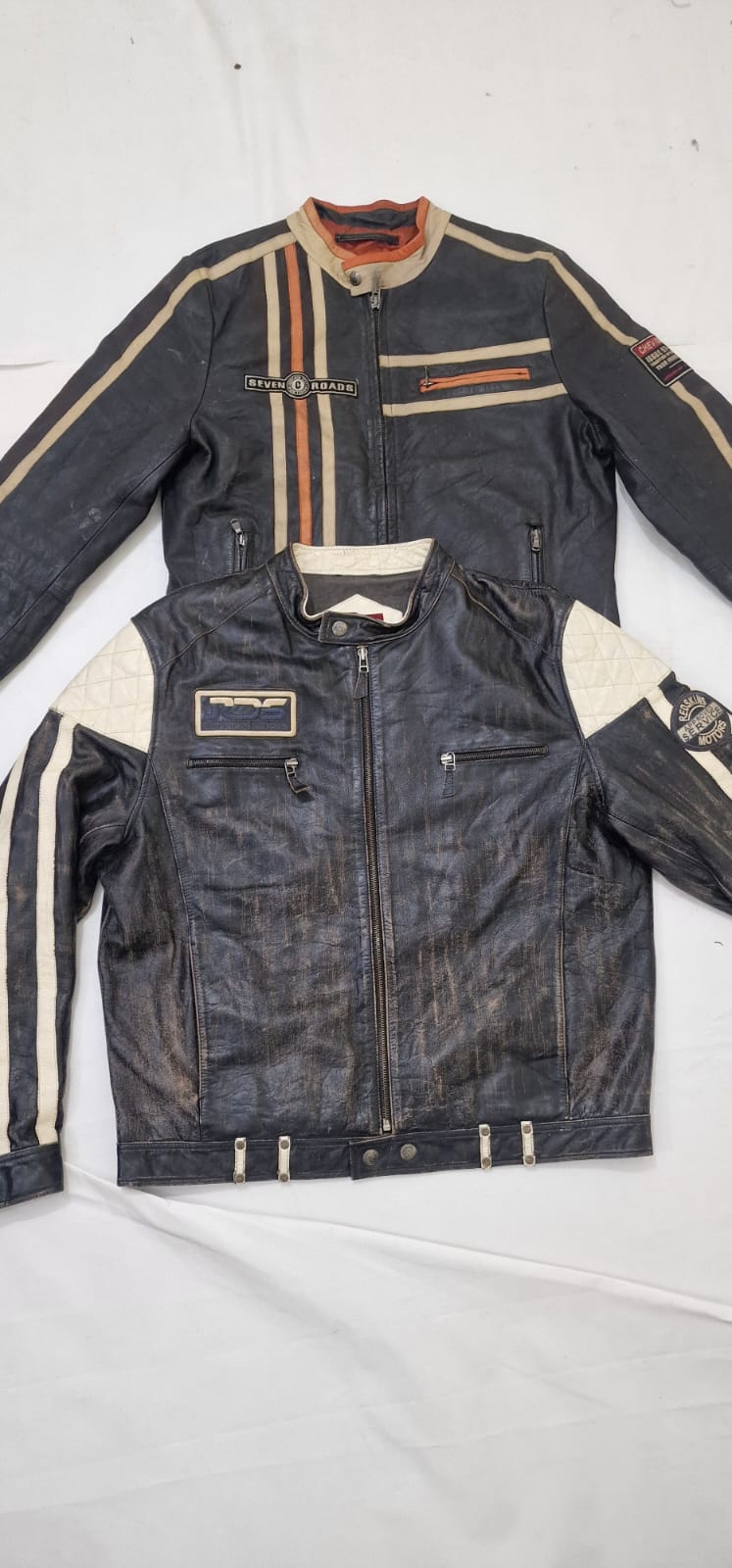 Herren Motorrad Vintage Lederjacken
