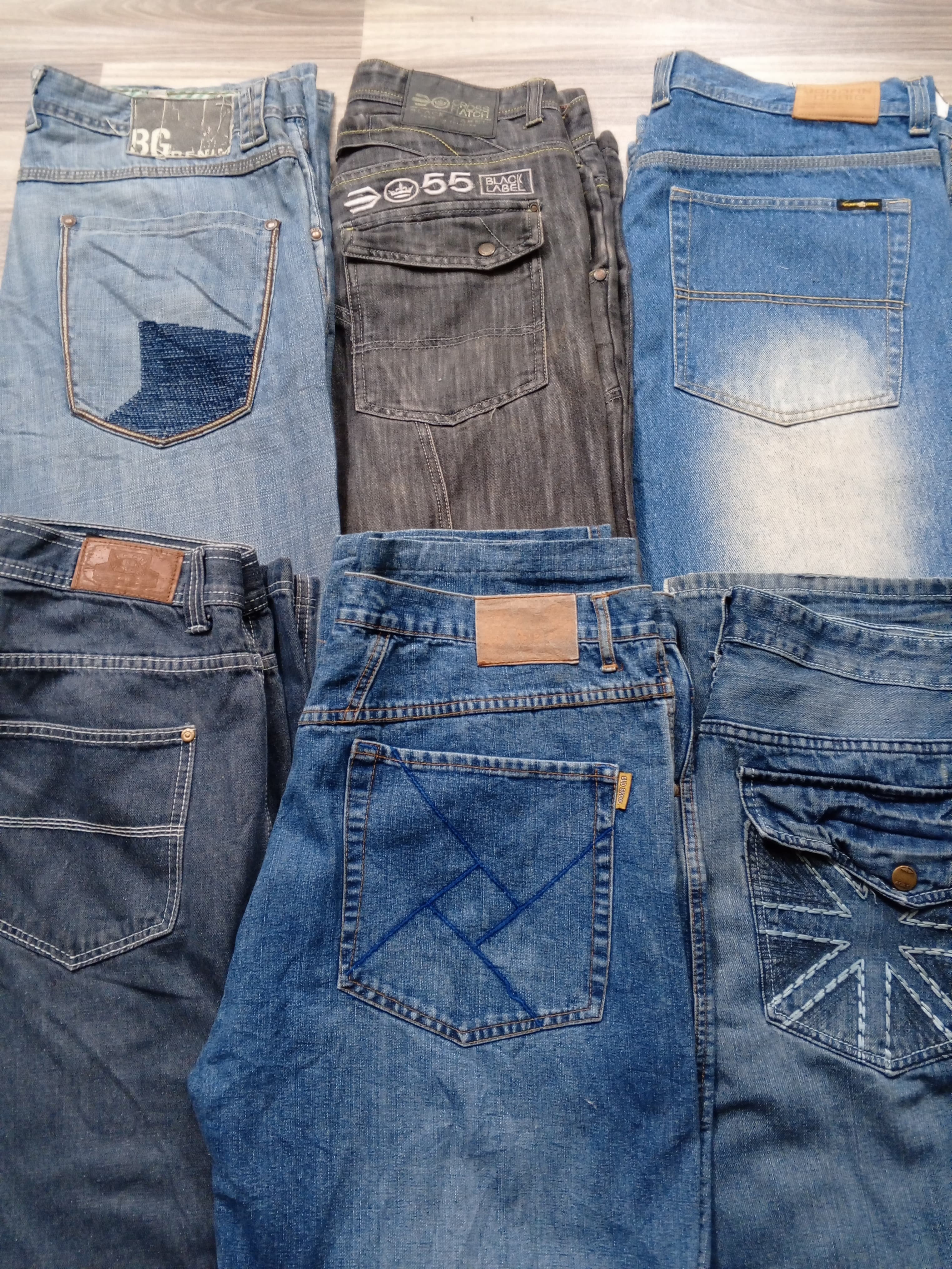 HD1124 Herren Designer Hiphop Jeans