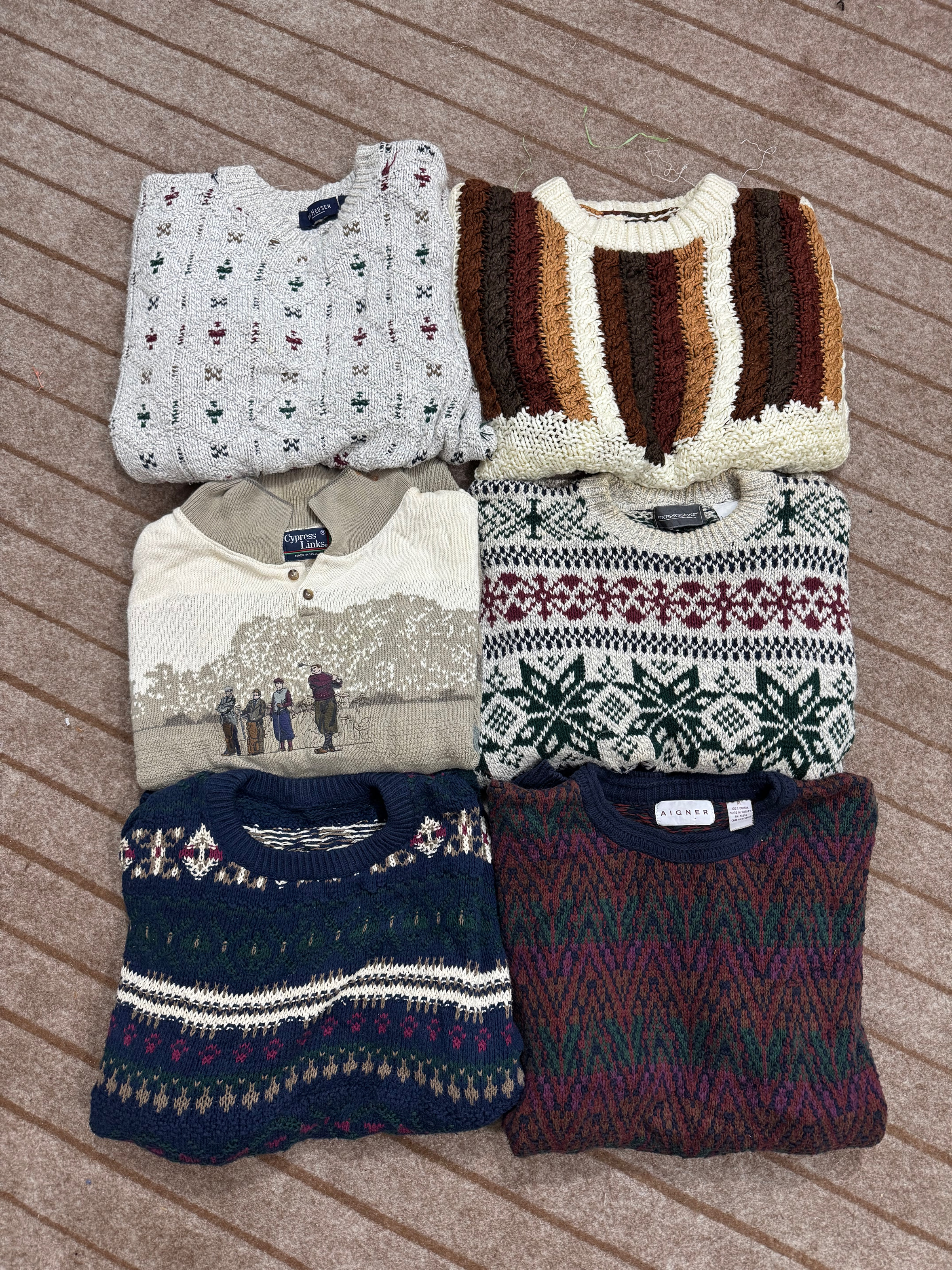 Mix branded sweaters