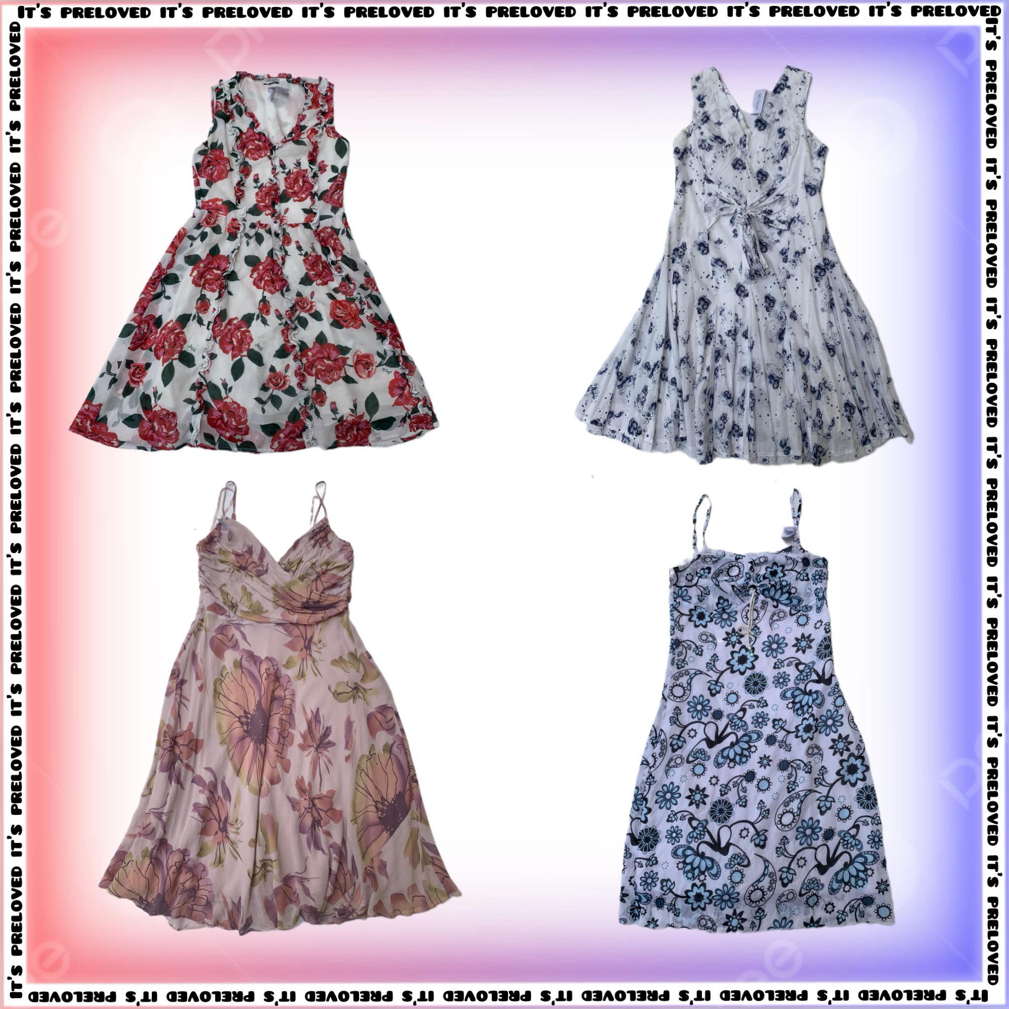 Vestidos florales de Tea Party (SS-1216)