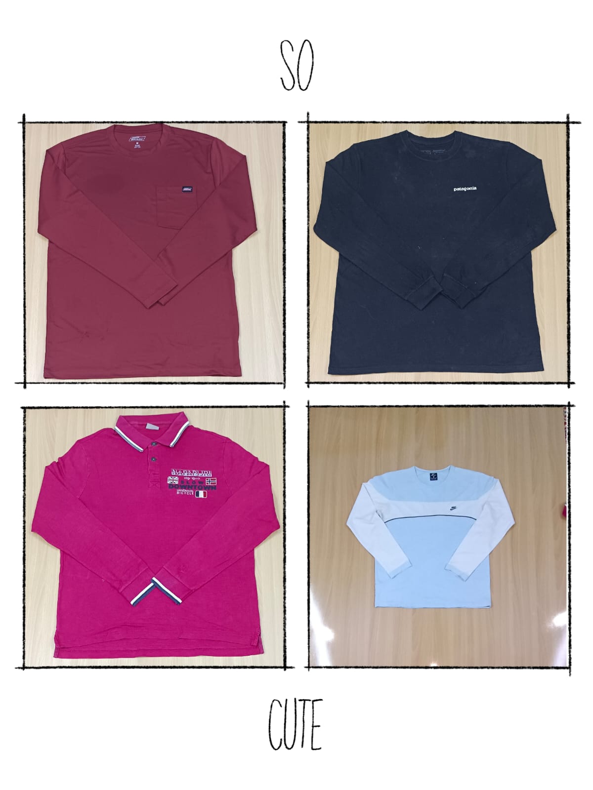 JA 0448 ビンテージミックスブランド フルスリーブTシャツ