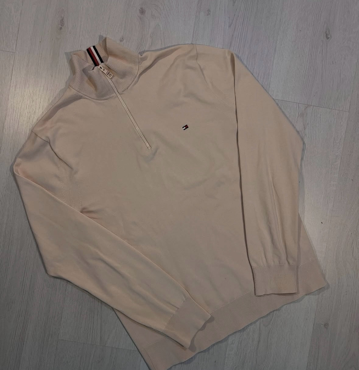 suéteres Tommy com zíper 1/4