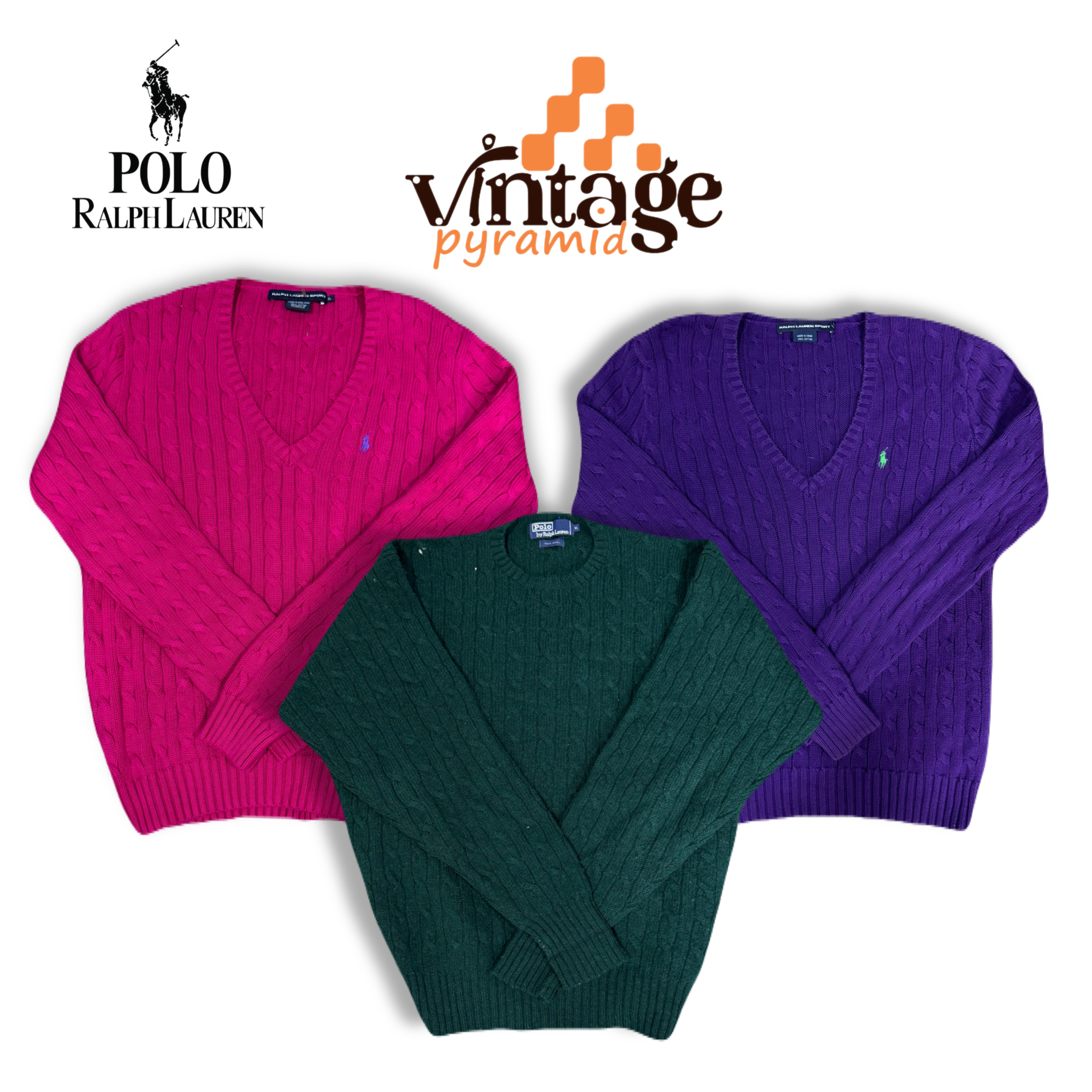 Suéteres de punto trenzado VPX44 Ralph Lauren