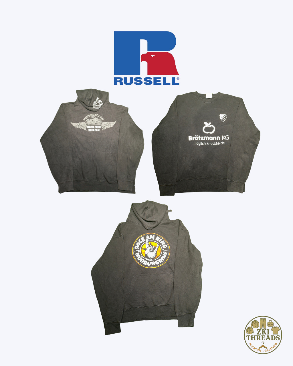 Russell Athletic Crewnecks& Hoodies (E13)
