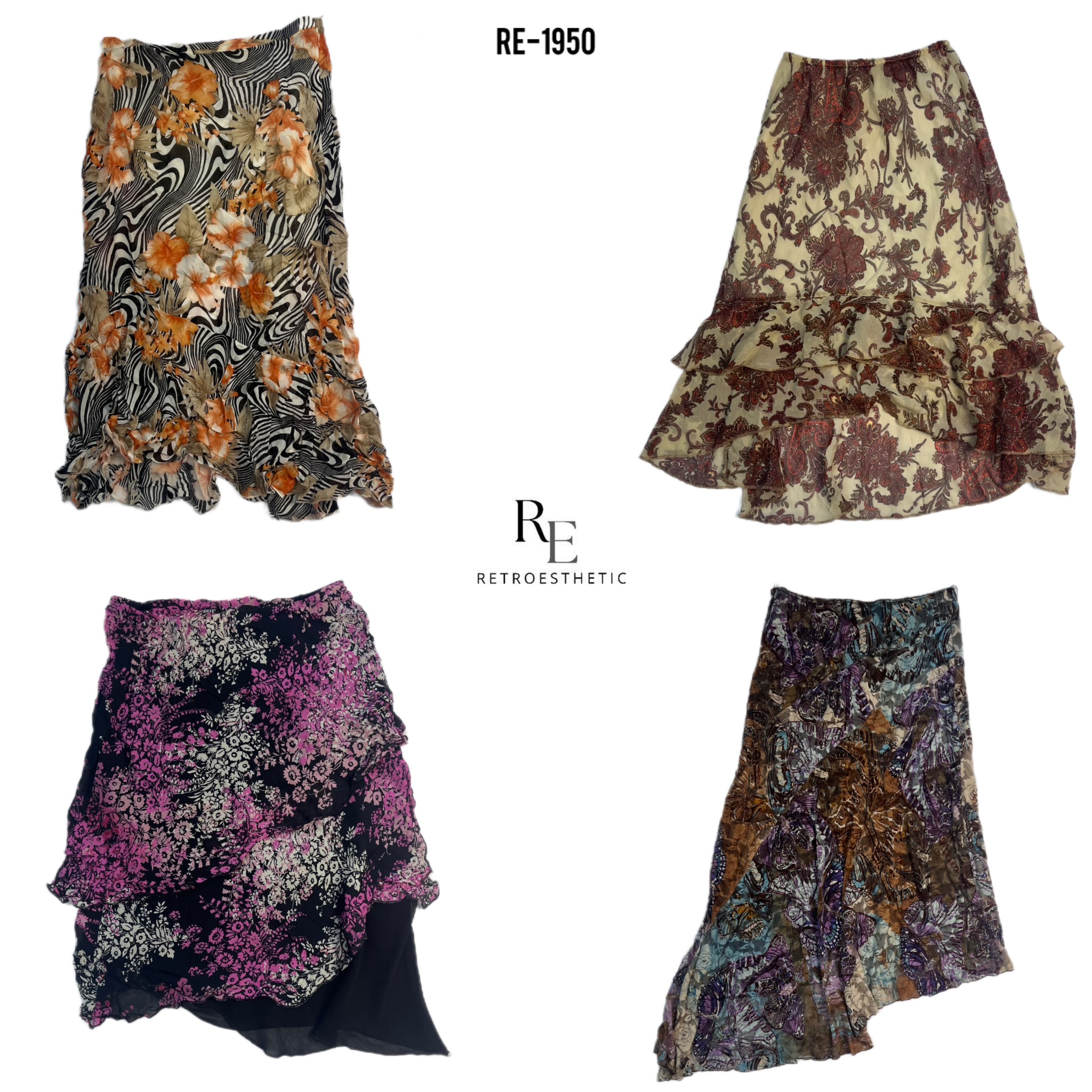 Y2K Cutesy Grunge Poly Skirs (RE-1950)