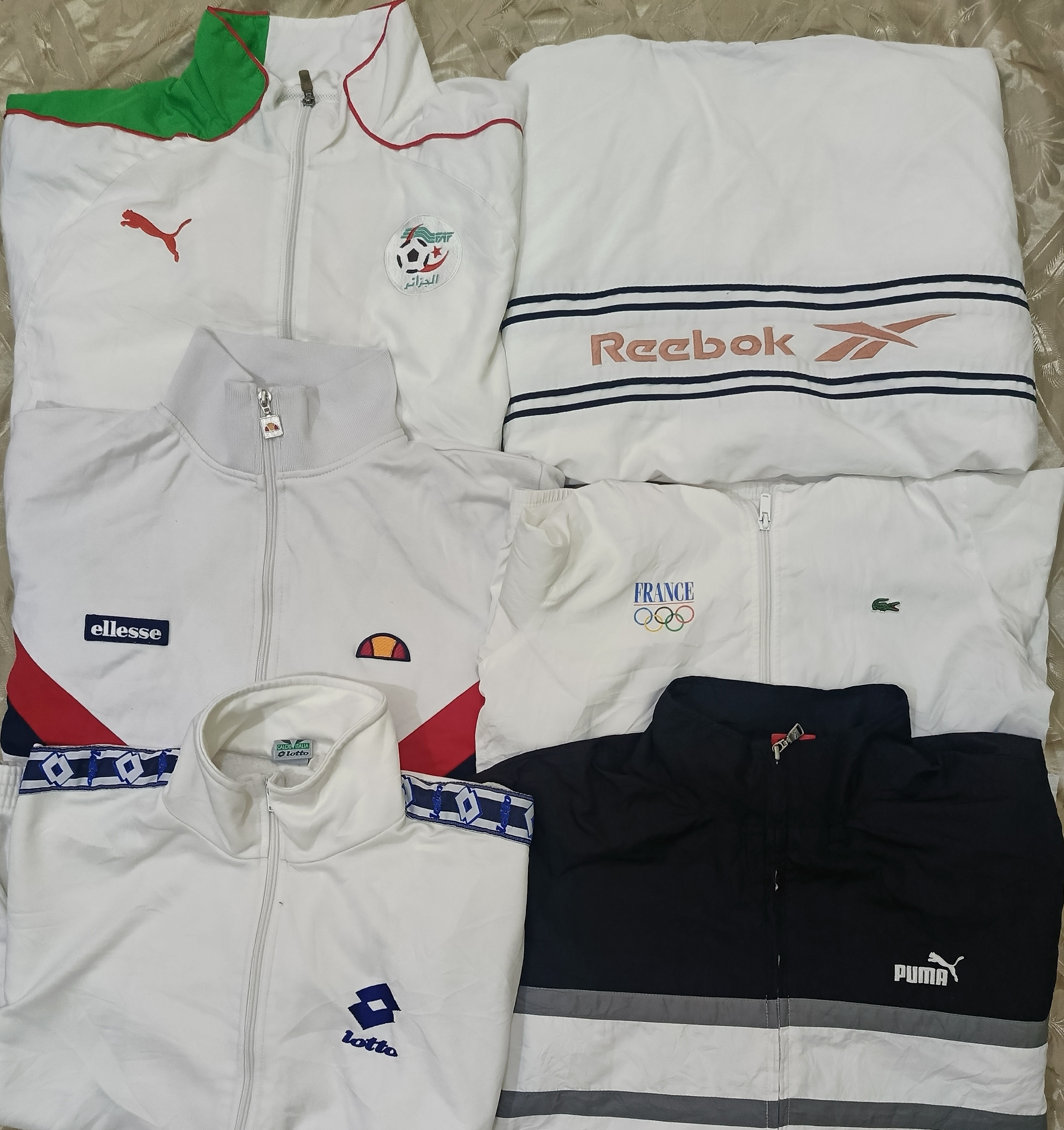 Branded track suit and windbreaker