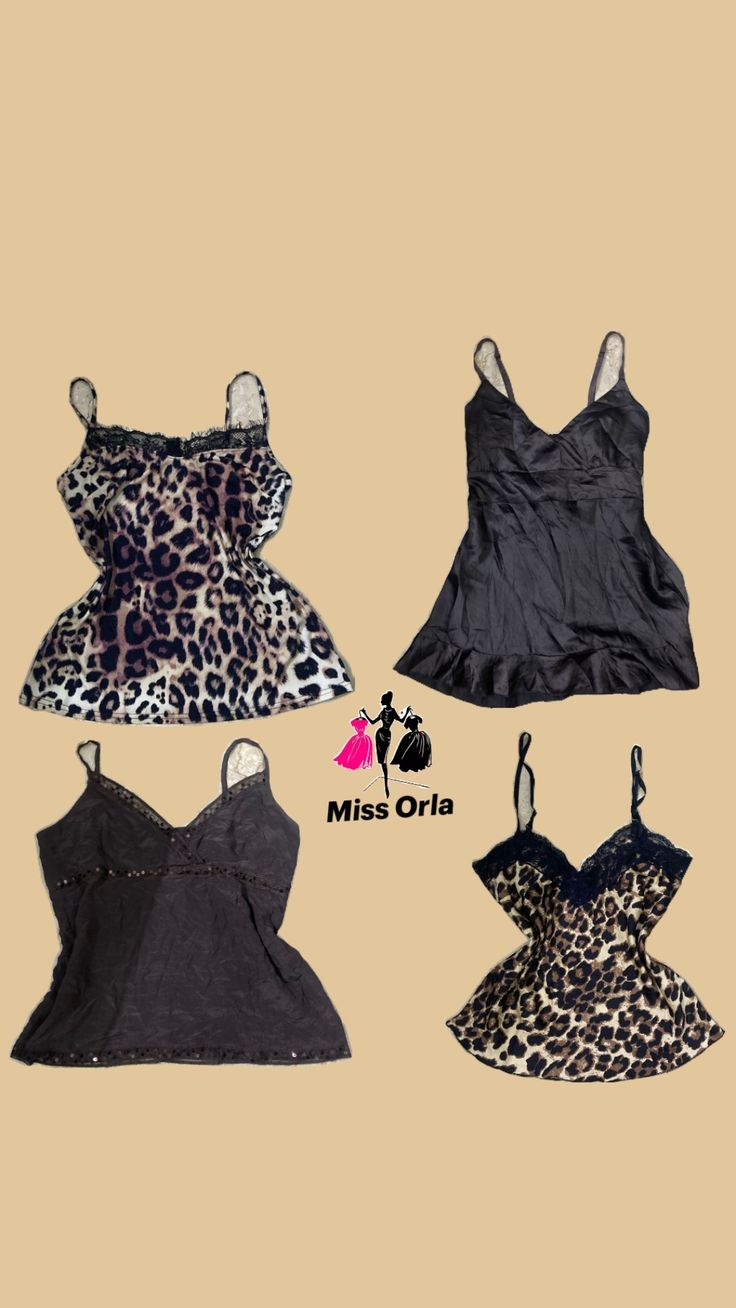 Y2k Animal Print Camis (M-090)