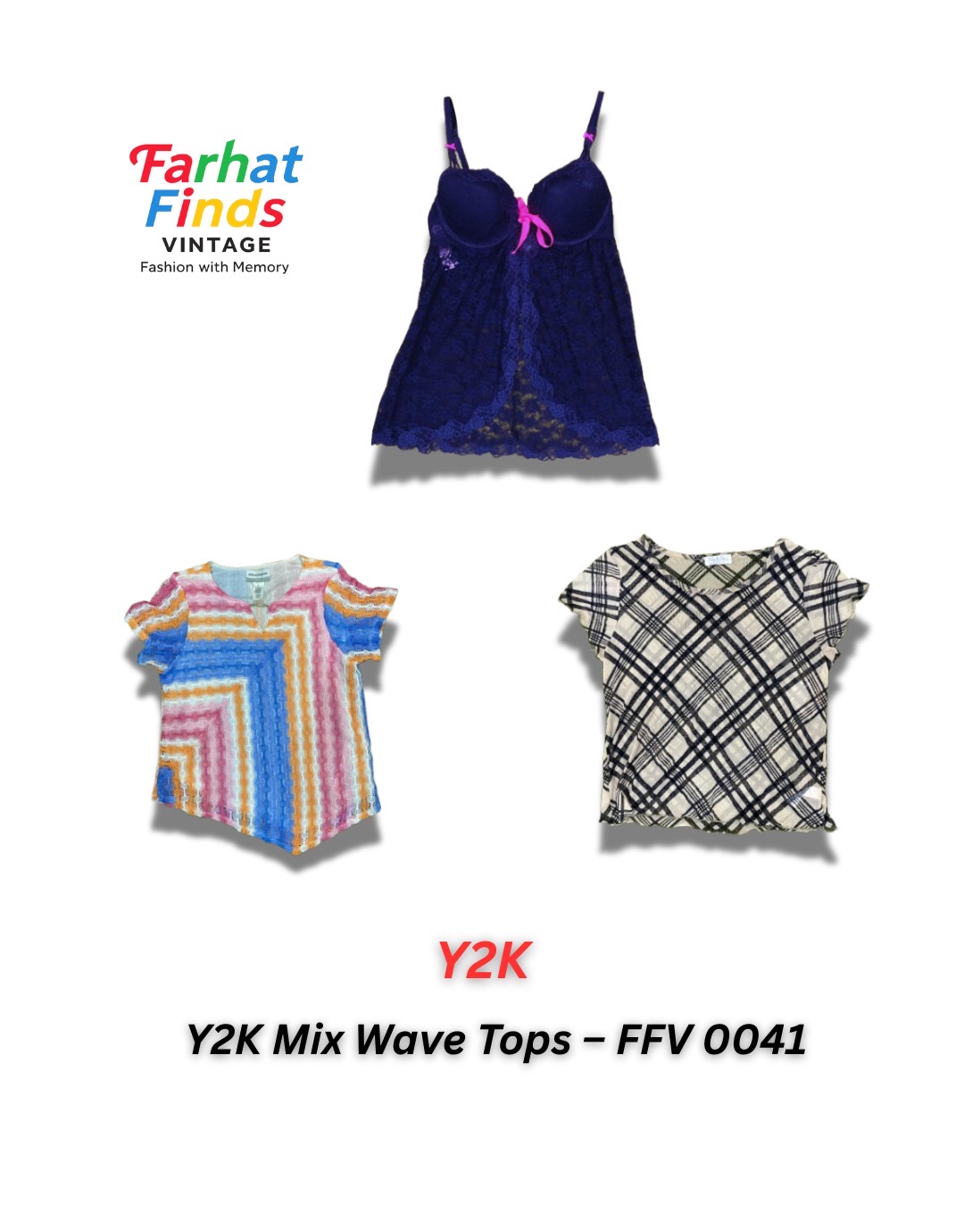 Y2K Mix Wave Tops - FFV 0041