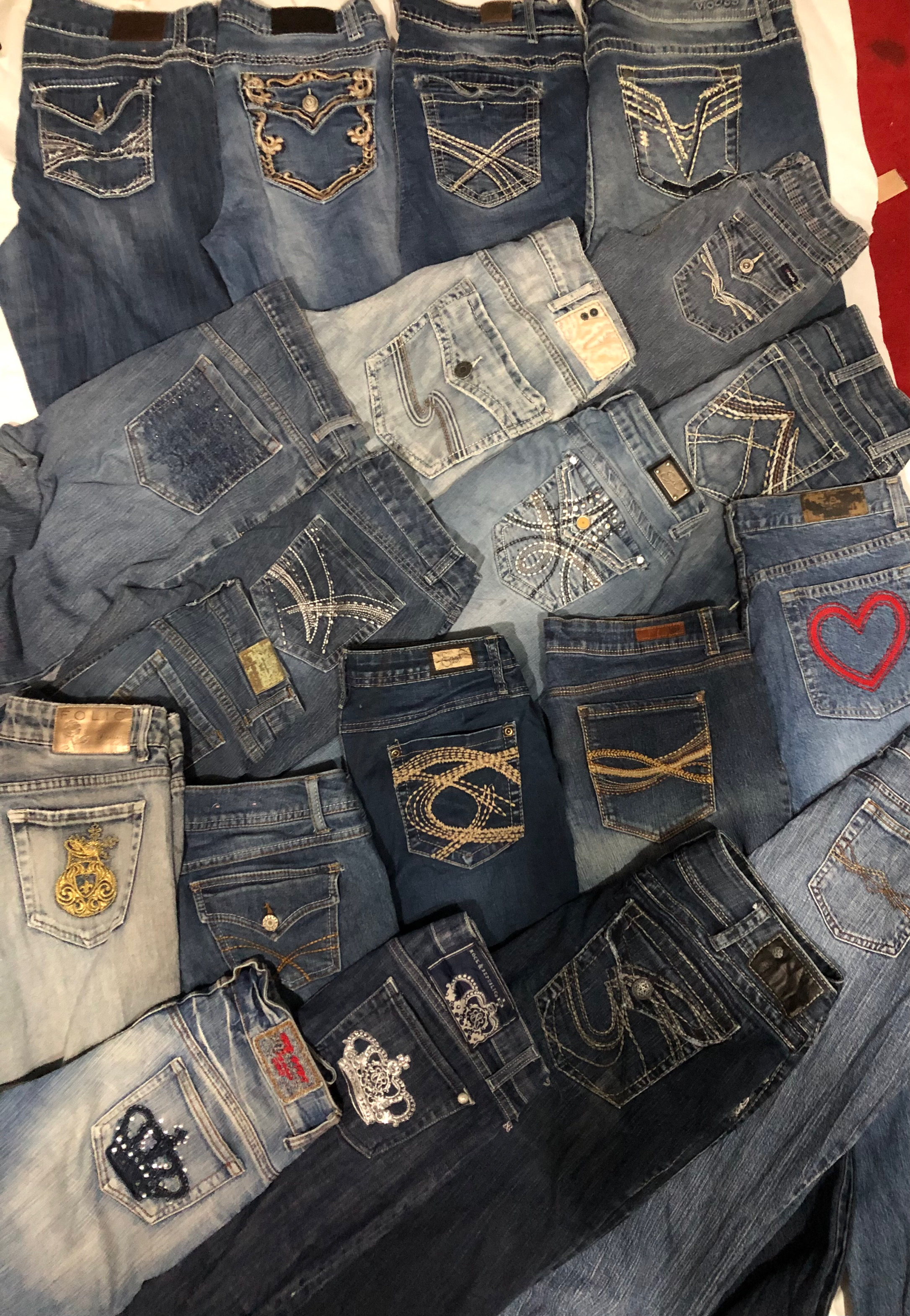 Jeans acampanados Y2K
