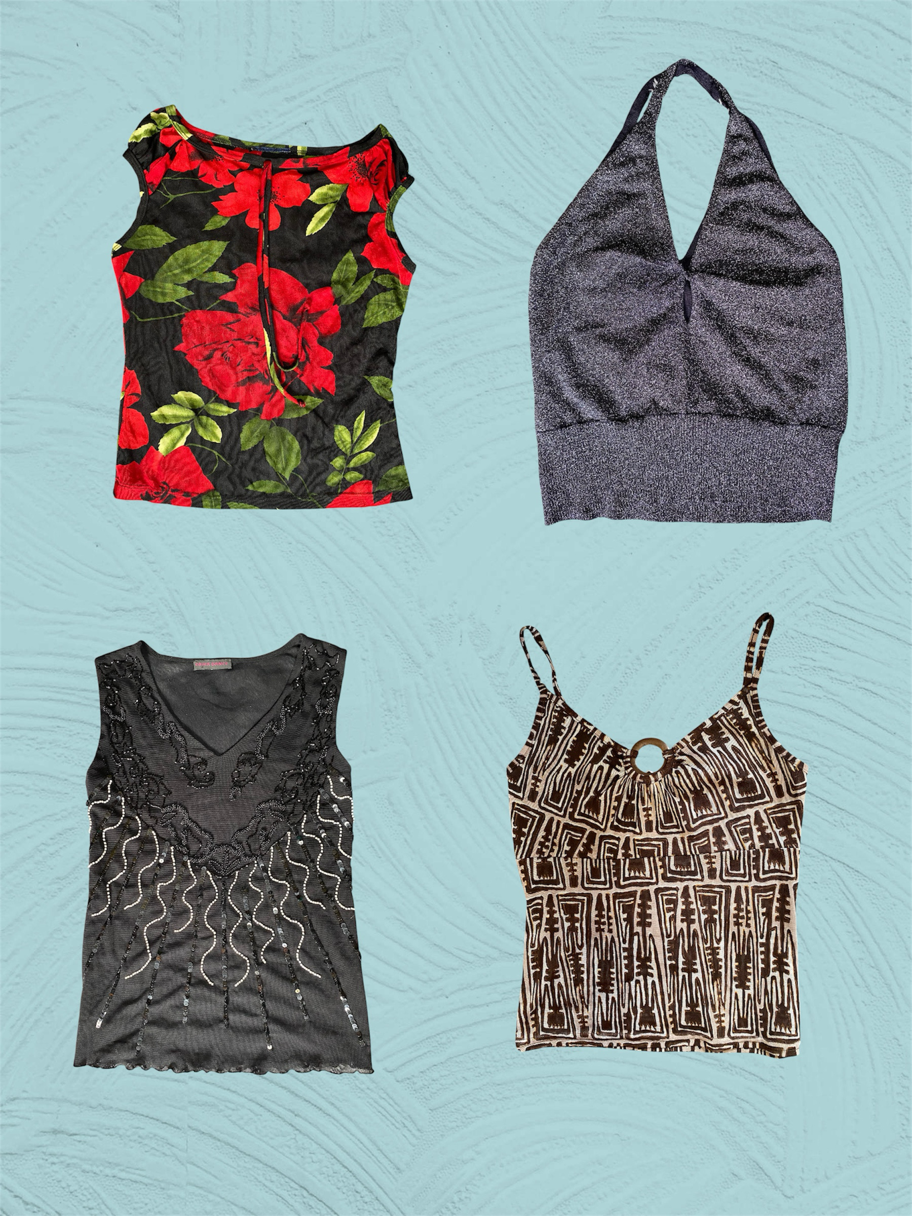 Y2k Fashionable Tank Tops & Blouses(TS:703)