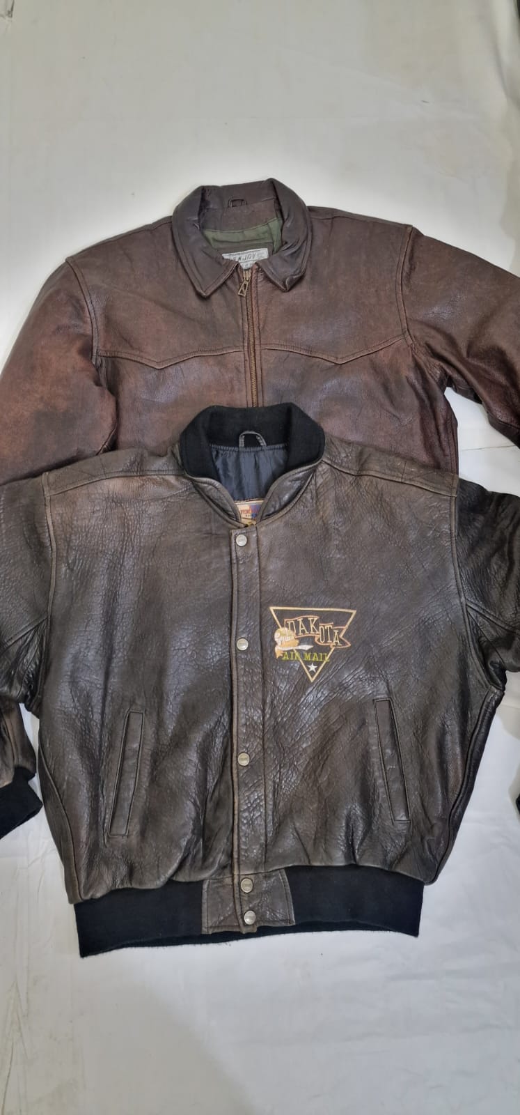 Herren Vintage stilvolle Lederjacken