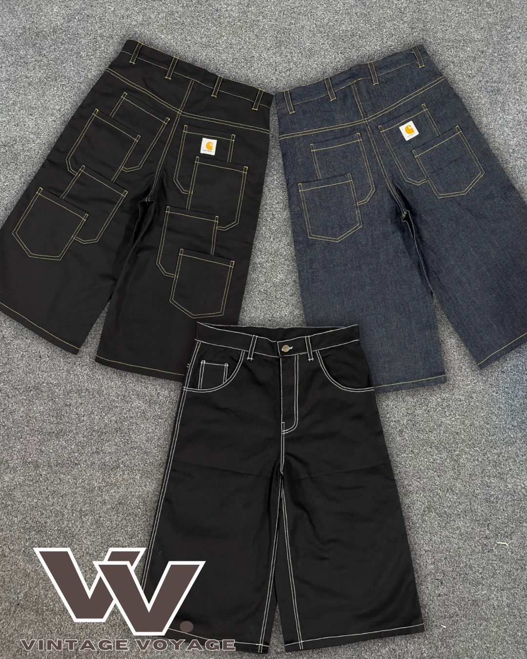 Carhartt Rework Style Oversized Denim Jorts - #04925